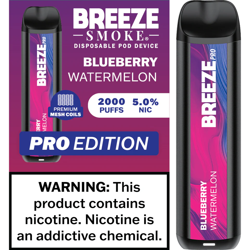 Breeze Smoke Pro Edition 2000 Puffs Disposable Vape Device - Image 6