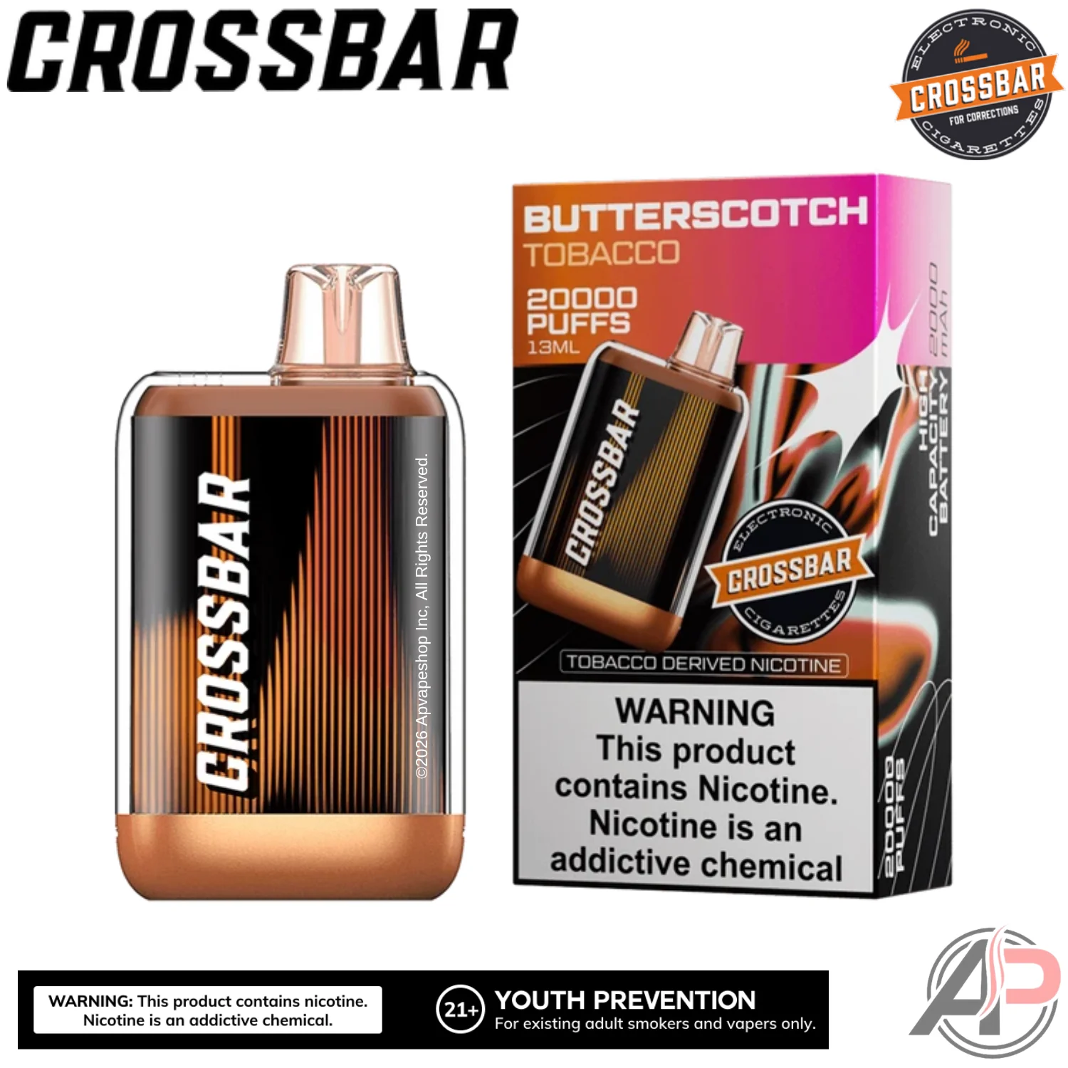 Crossbar 20,000 Puffs Disposable Vape Device - Image 3