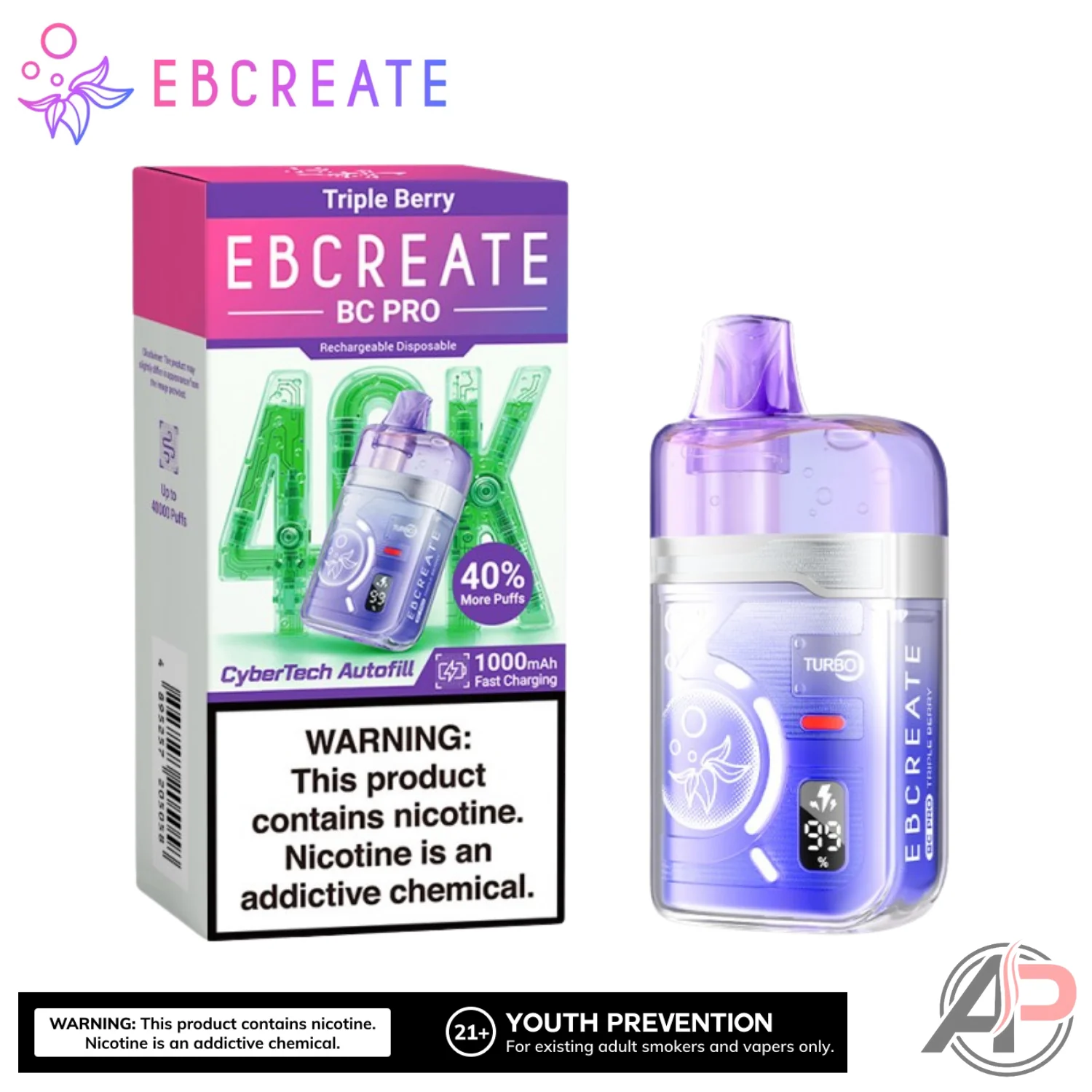Ebcreate BC Pro 40000 Puffs Disposable Vape Device - Image 5