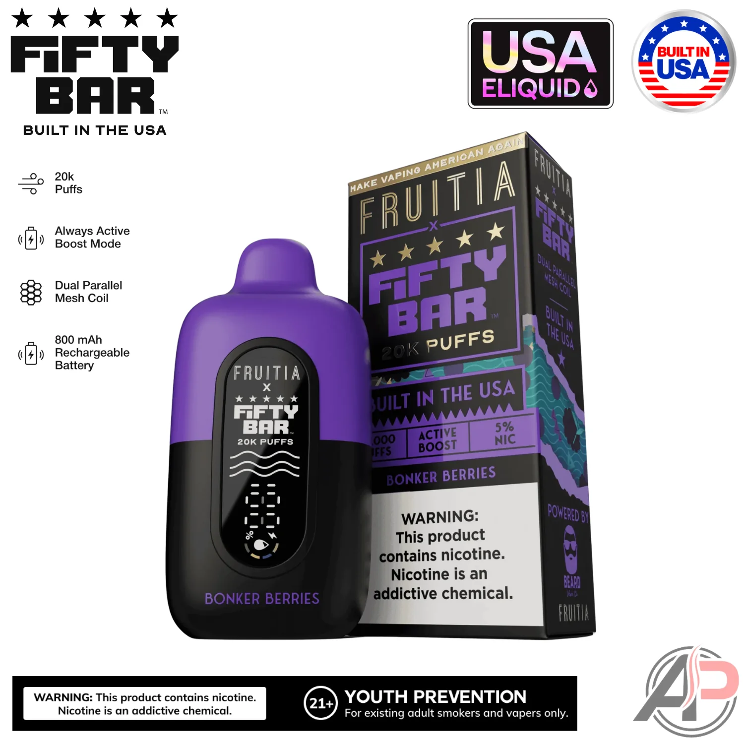 Fifty Bar V2 20000 Puffs Disposable Vape Device - Image 18