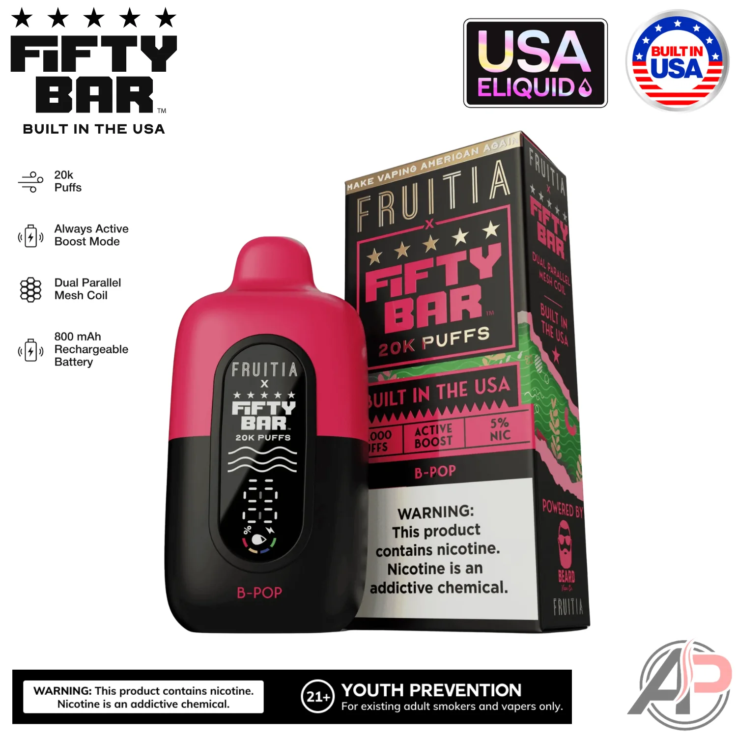 Fifty Bar V2 20000 Puffs Disposable Vape Device - Image 19