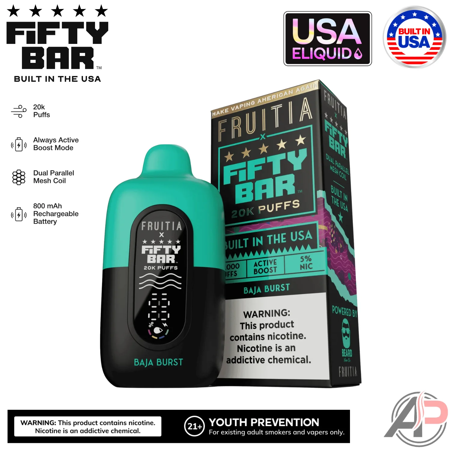 Fifty Bar V2 20000 Puffs Disposable Vape Device - Image 20