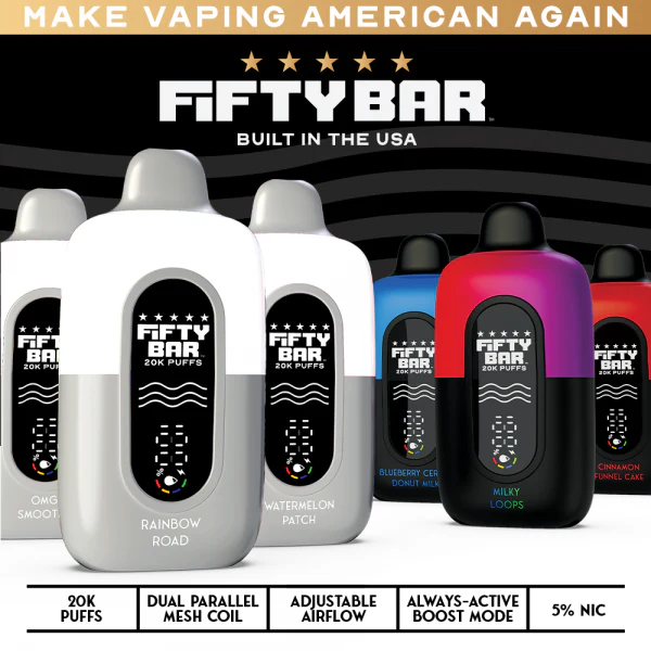 Fifty Bar V2 20000 Puffs Disposable Vape Device - Image 6