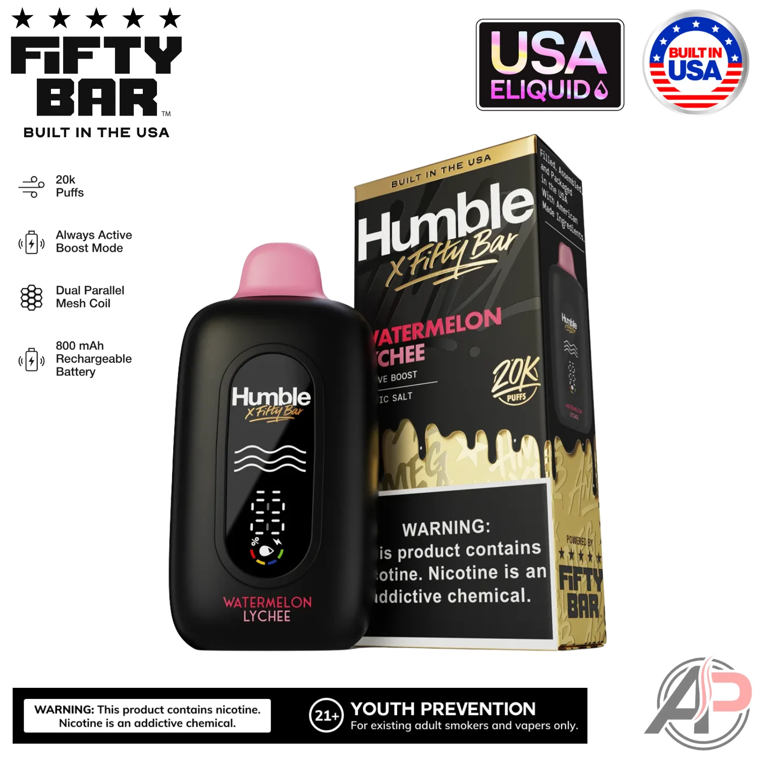 Fifty Bar V2 20000 Puffs Disposable Vape Device - Image 7
