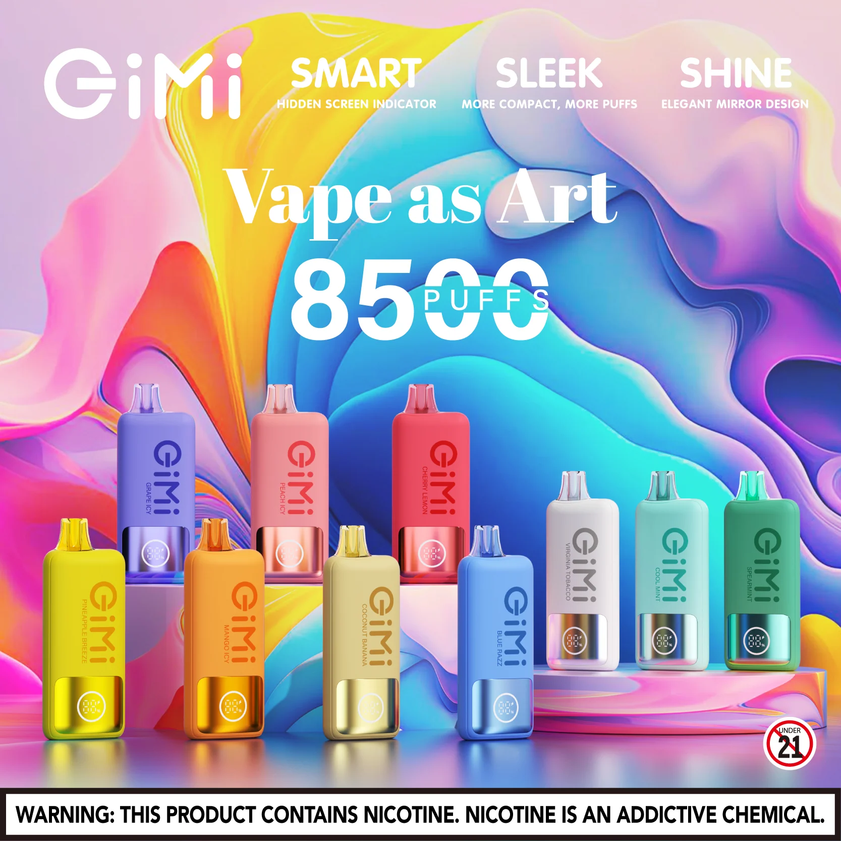 Flum Gimi 8500 Puff Disposable Vape Device - Image 4
