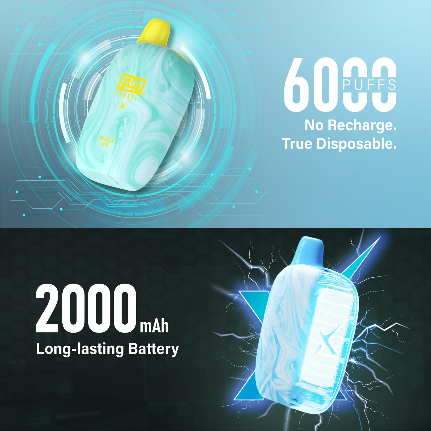 Flum Pebble Vape 6000 Puffs Disposable Device - Image 4