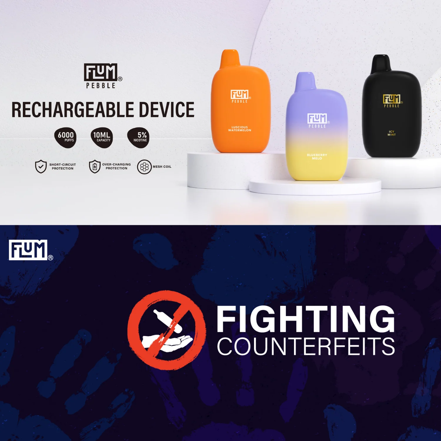 Flum Pebble Vape 6000 Puffs Disposable Device - Image 5