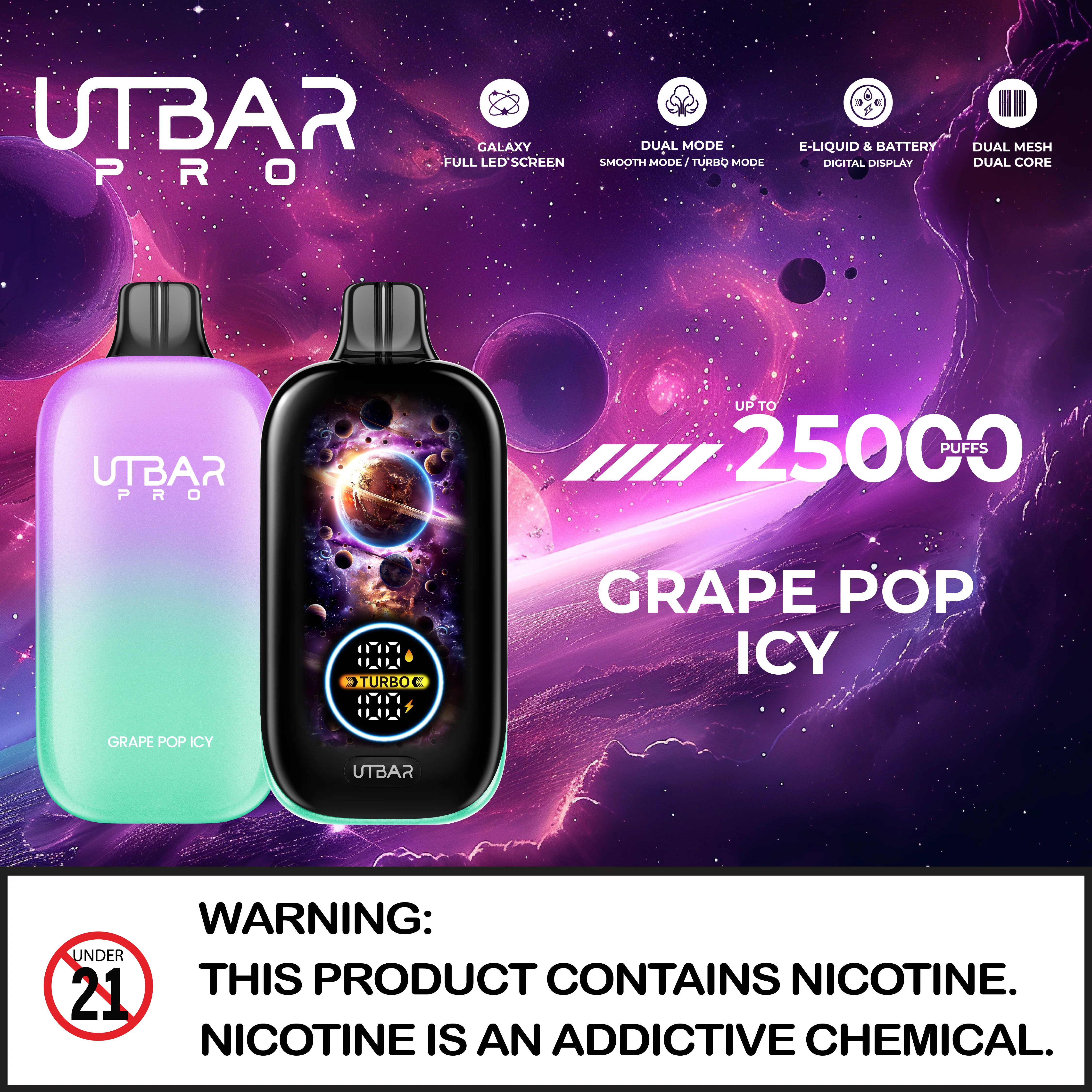 Flum UT Bar Pro 25000 Puffs Disposable Vape Device - Image 6