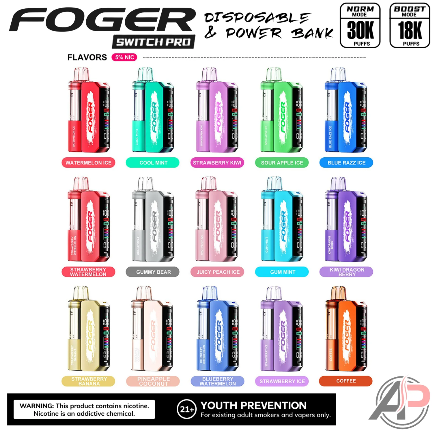 Foger Switch Pro 30k Puffs Disposable Vape Device - Image 3