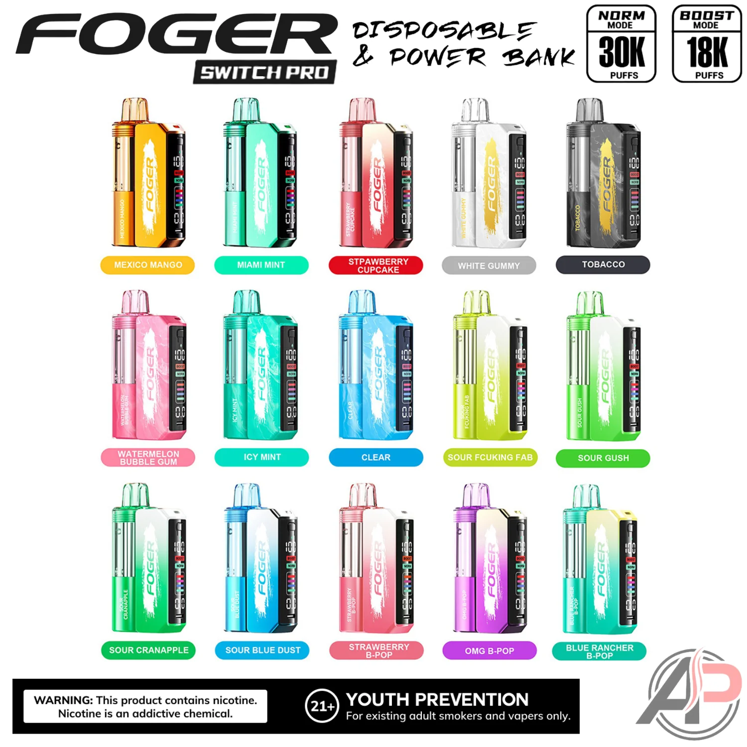 Foger Switch Pro 30k Puffs Disposable Vape Device - Image 5