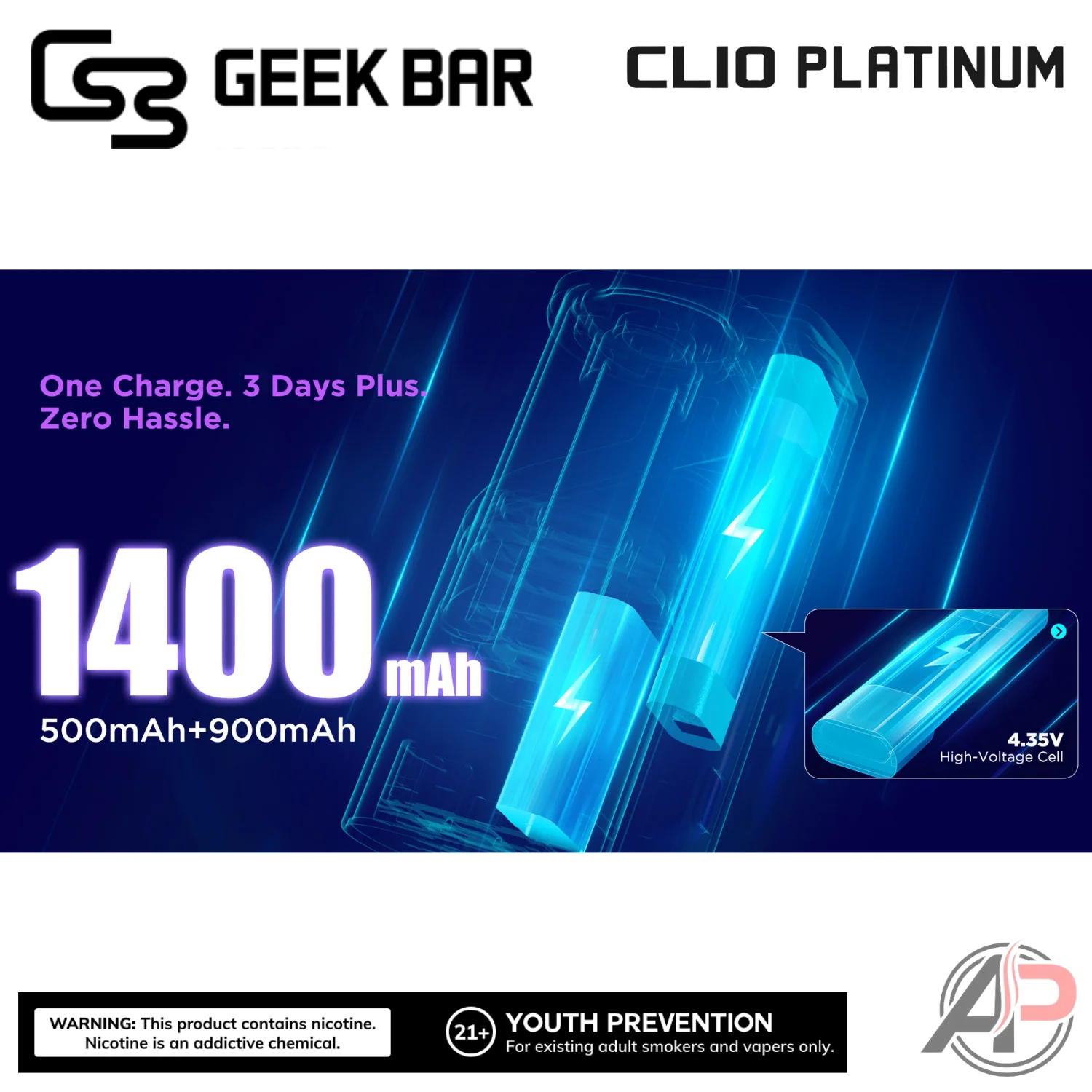 Geek Bar Clio Platinum 50,000 Puffs Disposable Vape Device Kit - Image 6