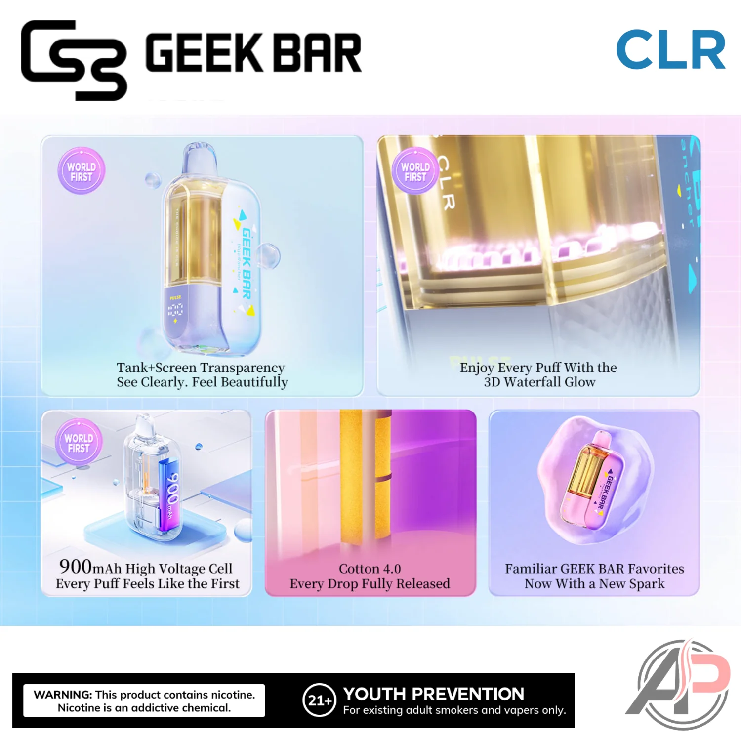 Geek Bar CLR 50,000 Puffs Disposable Vape Device - Image 3