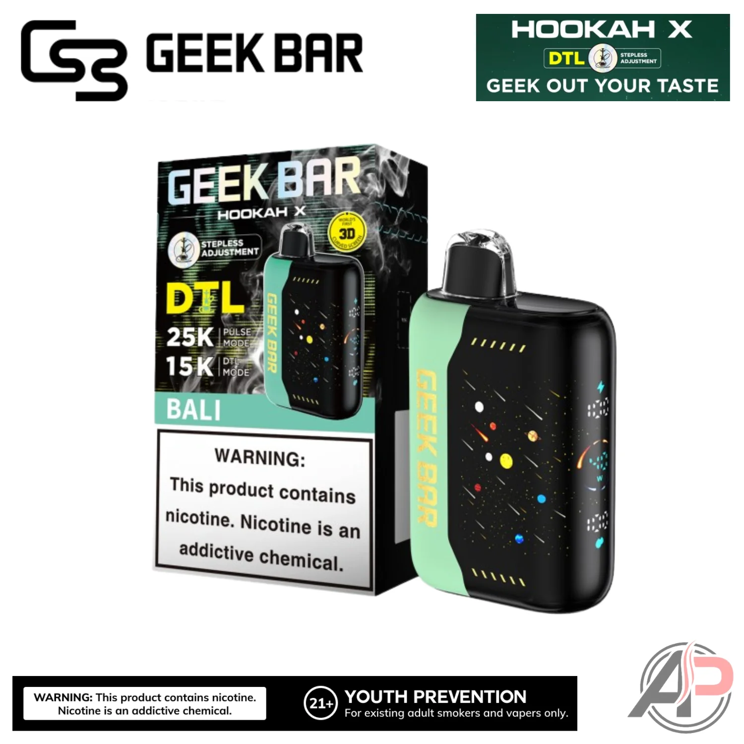 Geek Bar Hookah X 25,000 Puffs Disposable Vape Device - Image 10