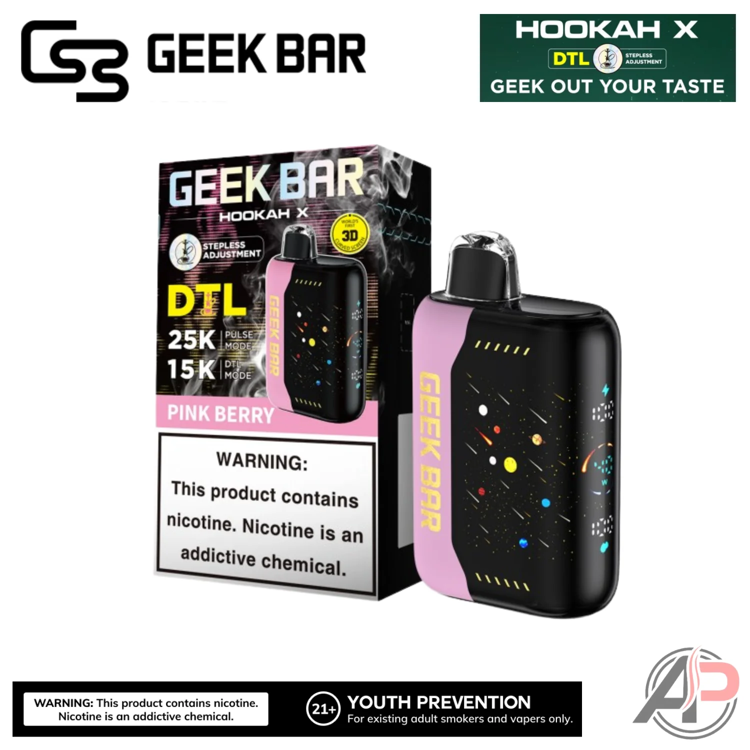 Geek Bar Hookah X 25,000 Puffs Disposable Vape Device - Image 11