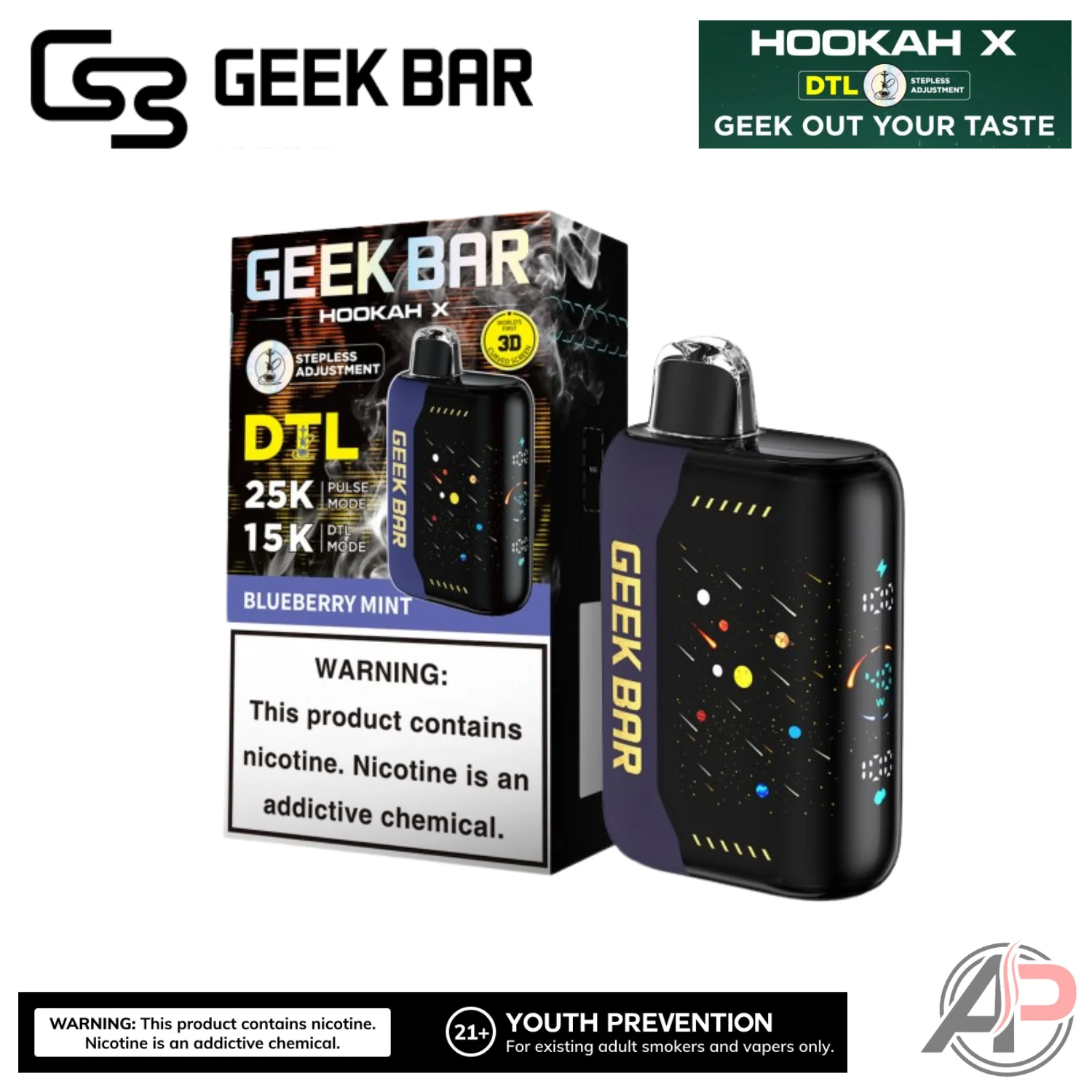 Geek Bar Hookah X 25,000 Puffs Disposable Vape Device - Image 12