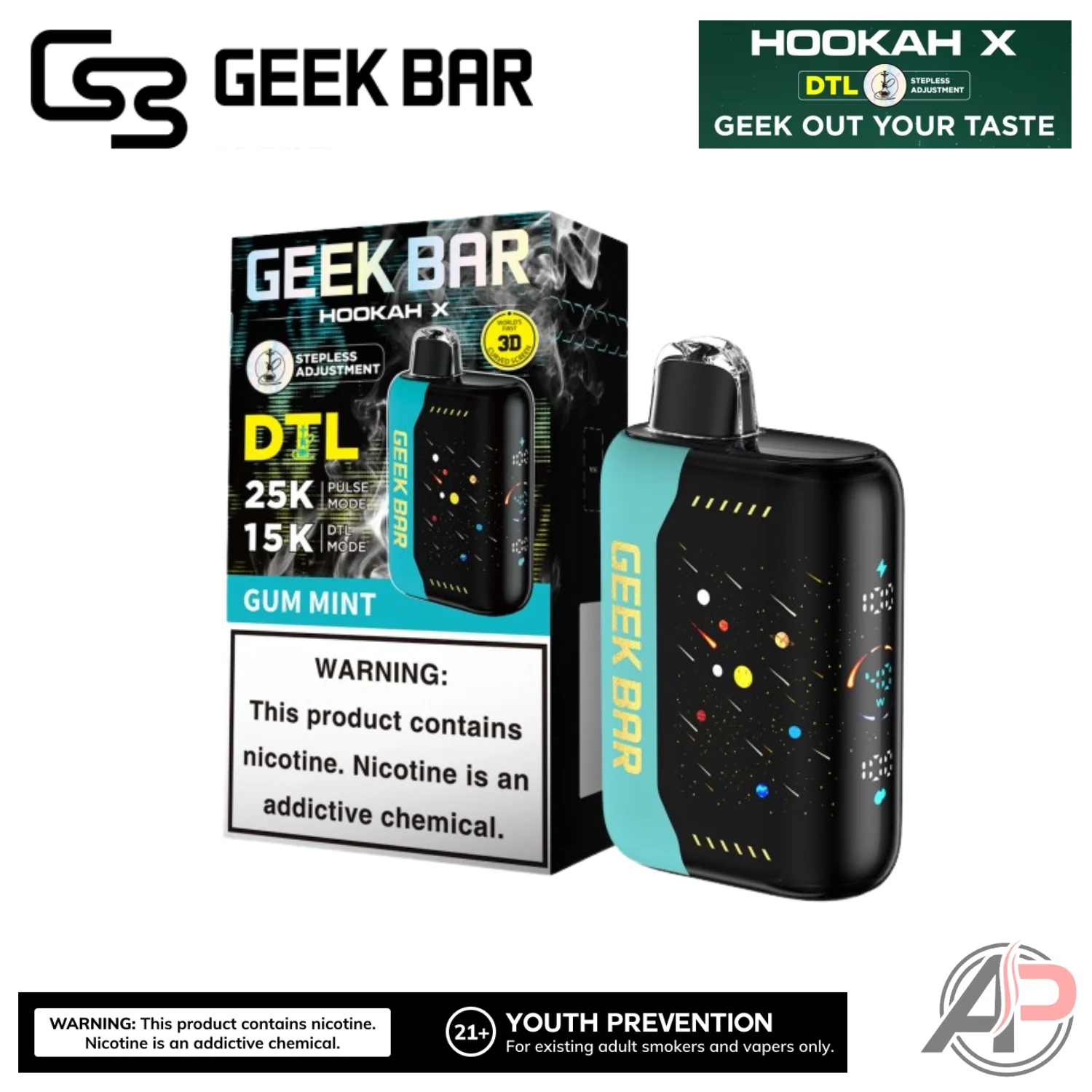 Geek Bar Hookah X 25,000 Puffs Disposable Vape Device - Image 13