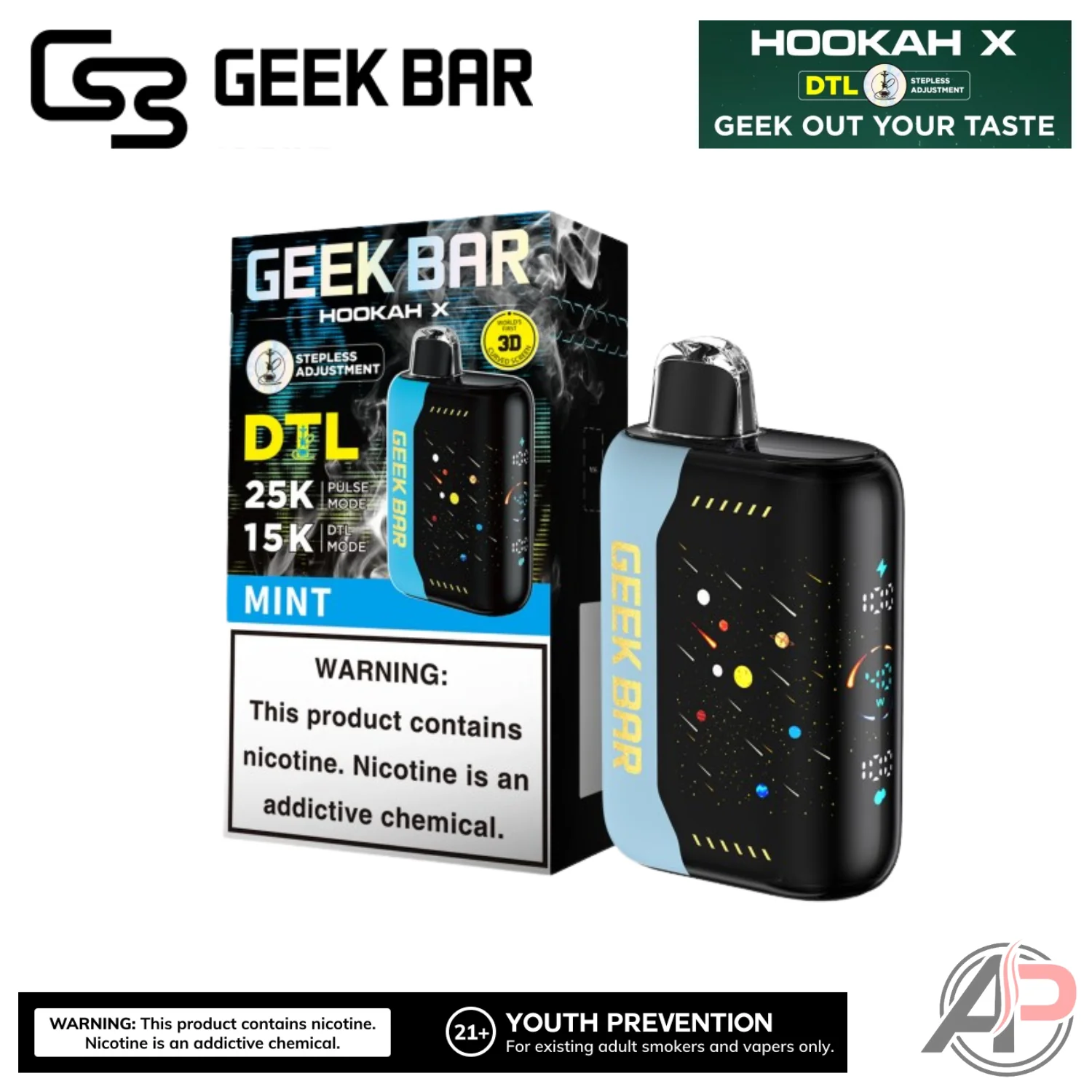 Geek Bar Hookah X 25,000 Puffs Disposable Vape Device - Image 14