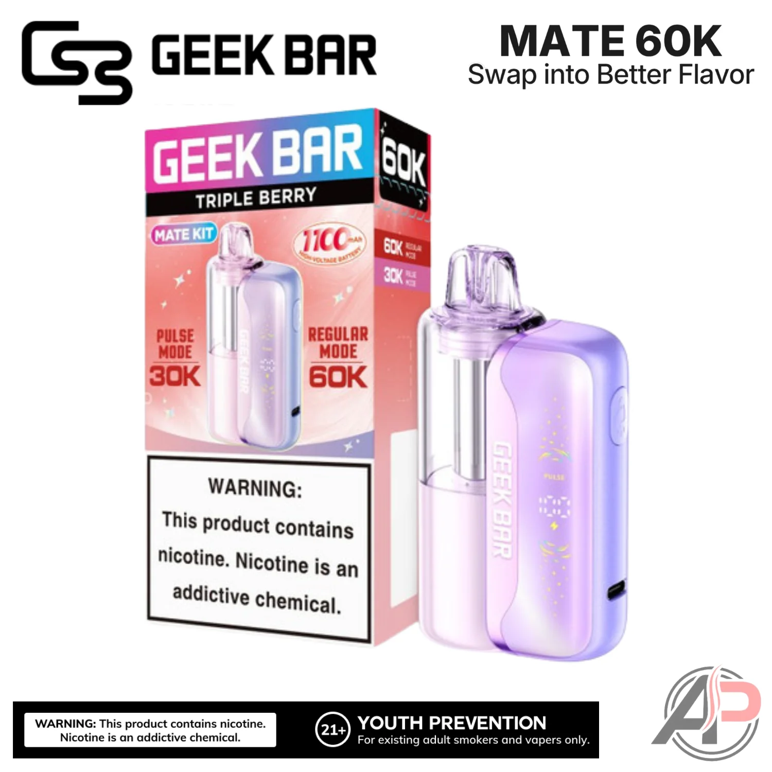 Geek Bar Mate 60,000 Puffs Disposable Vape Device Kit - Image 11