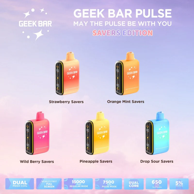 Geek Bar Pulse 15000 Puffs Vape - Image 4