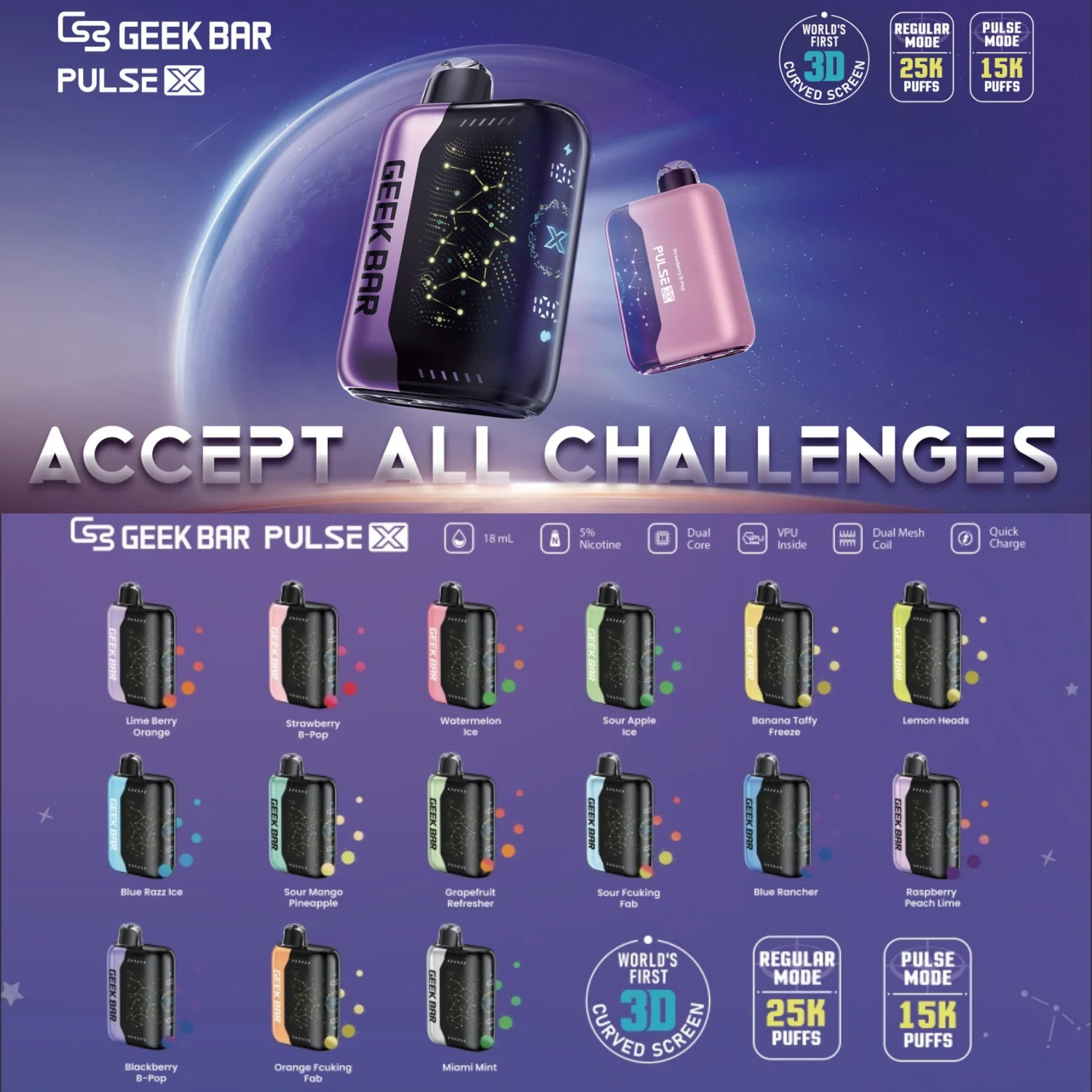 Geek Bar Pulse X 25,000 Puffs Vape - Image 10