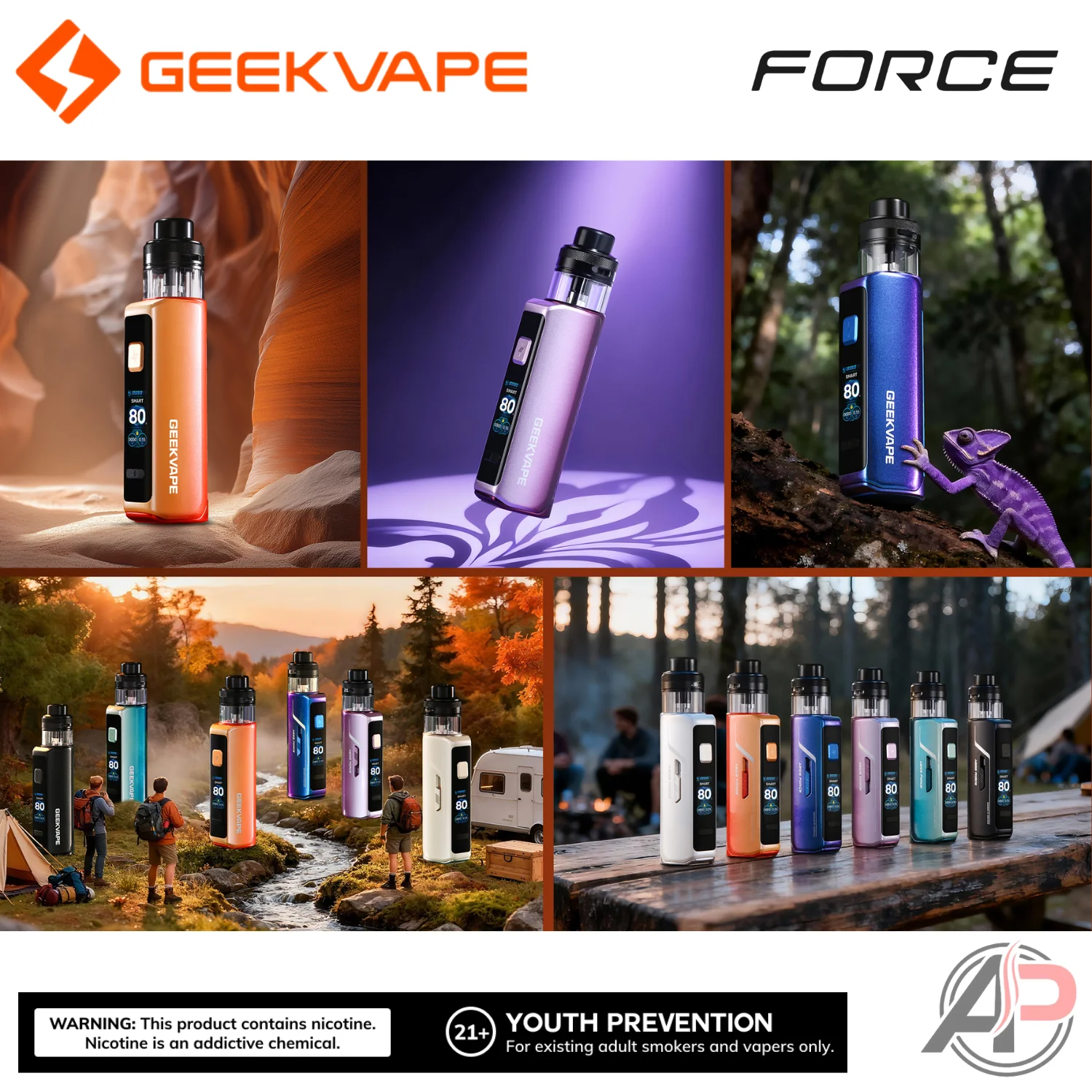 Geek Vape Aegis Force 80w Pod Mod Stater Kit Device - Image 3