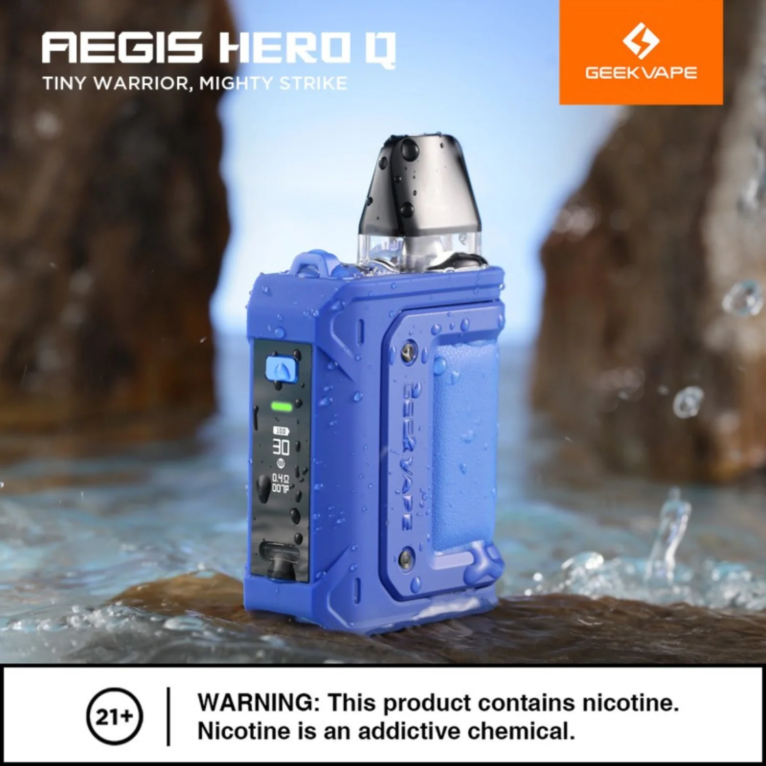 Geek Vape Aegis Hero Q 30W Pod System Starter Kit Device - Image 5