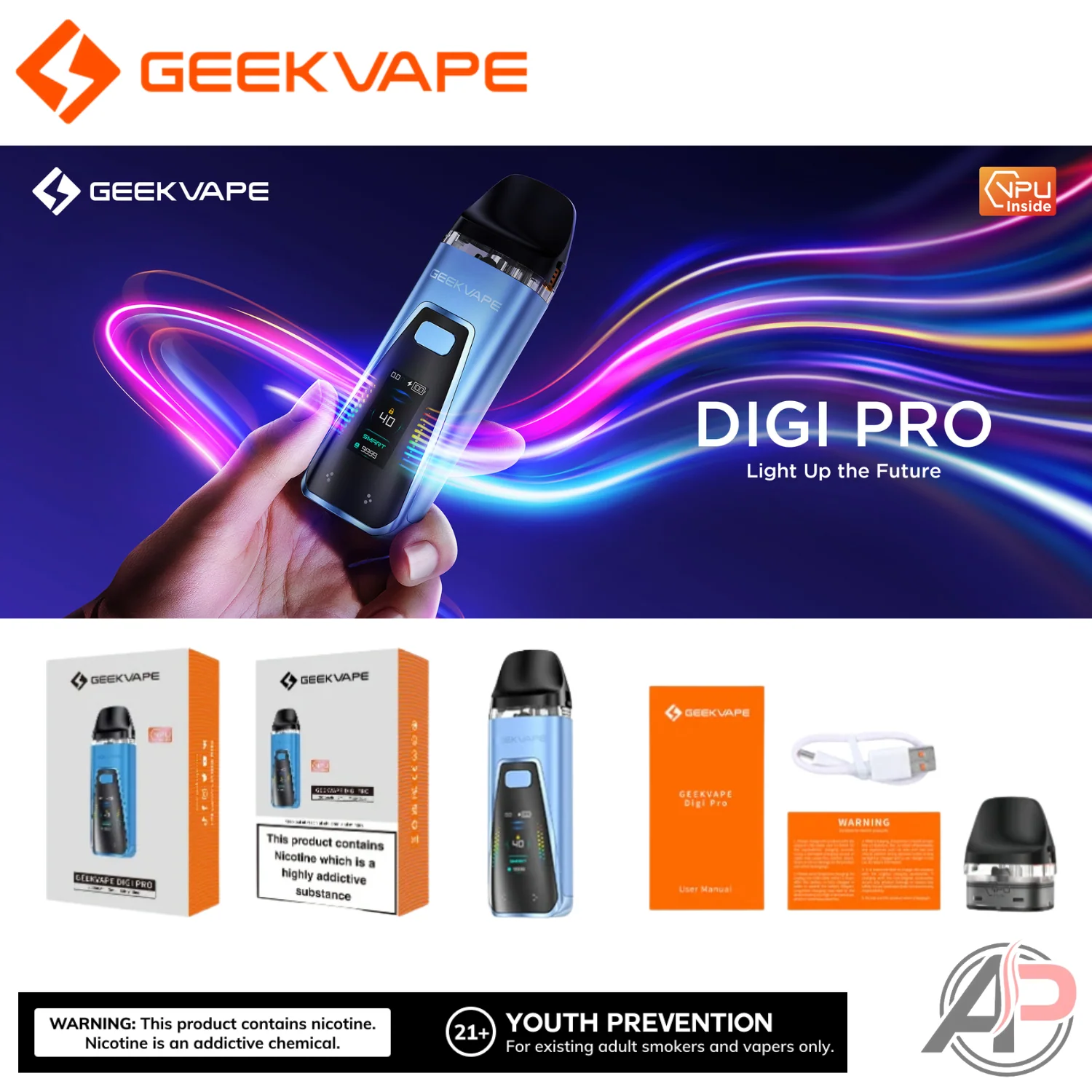 Geek Vape Digi Pro 40w Pod System Starter Kit Device - Image 7