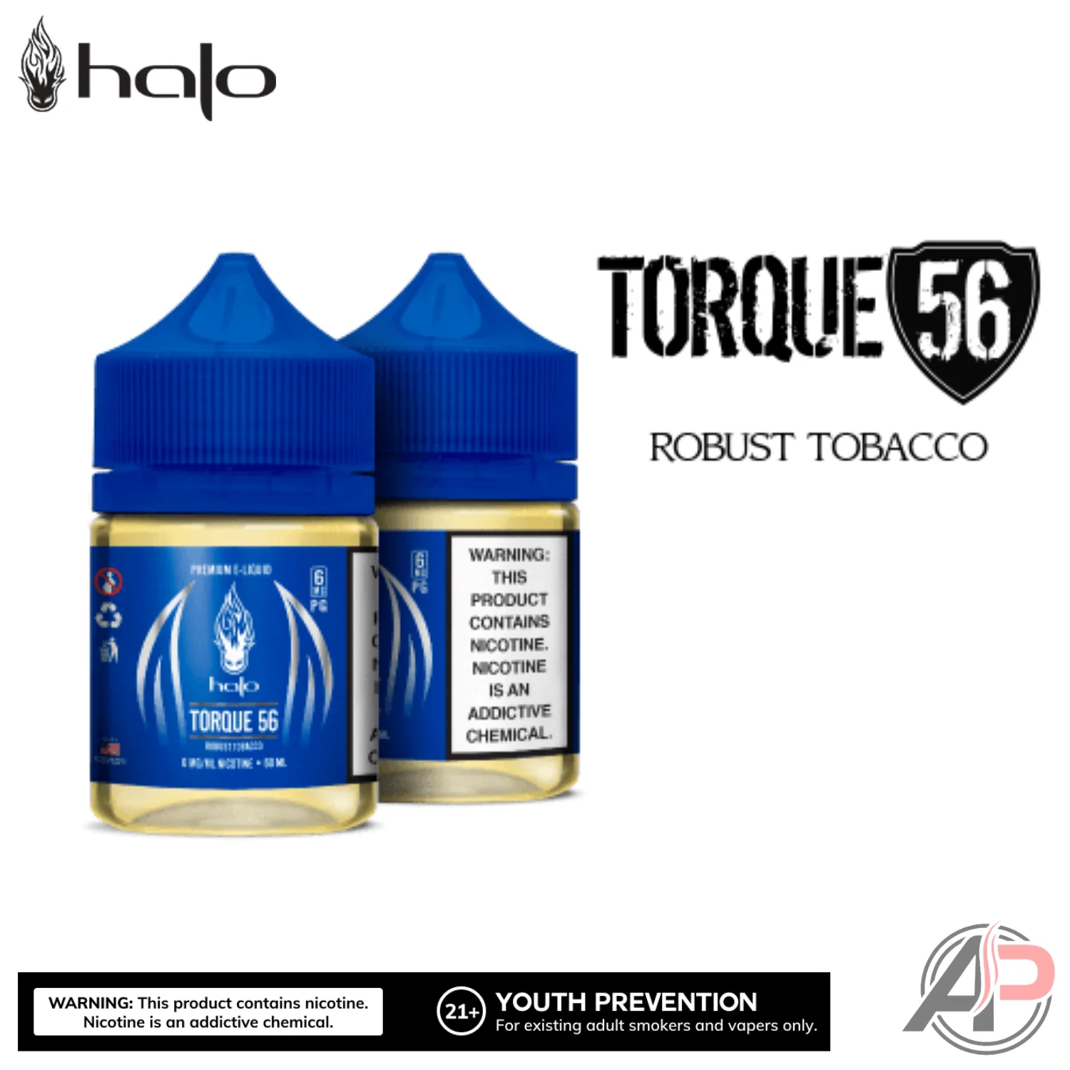 Halo Torque 56 Robust Tobacco E-Liquid 60mL - Image 4