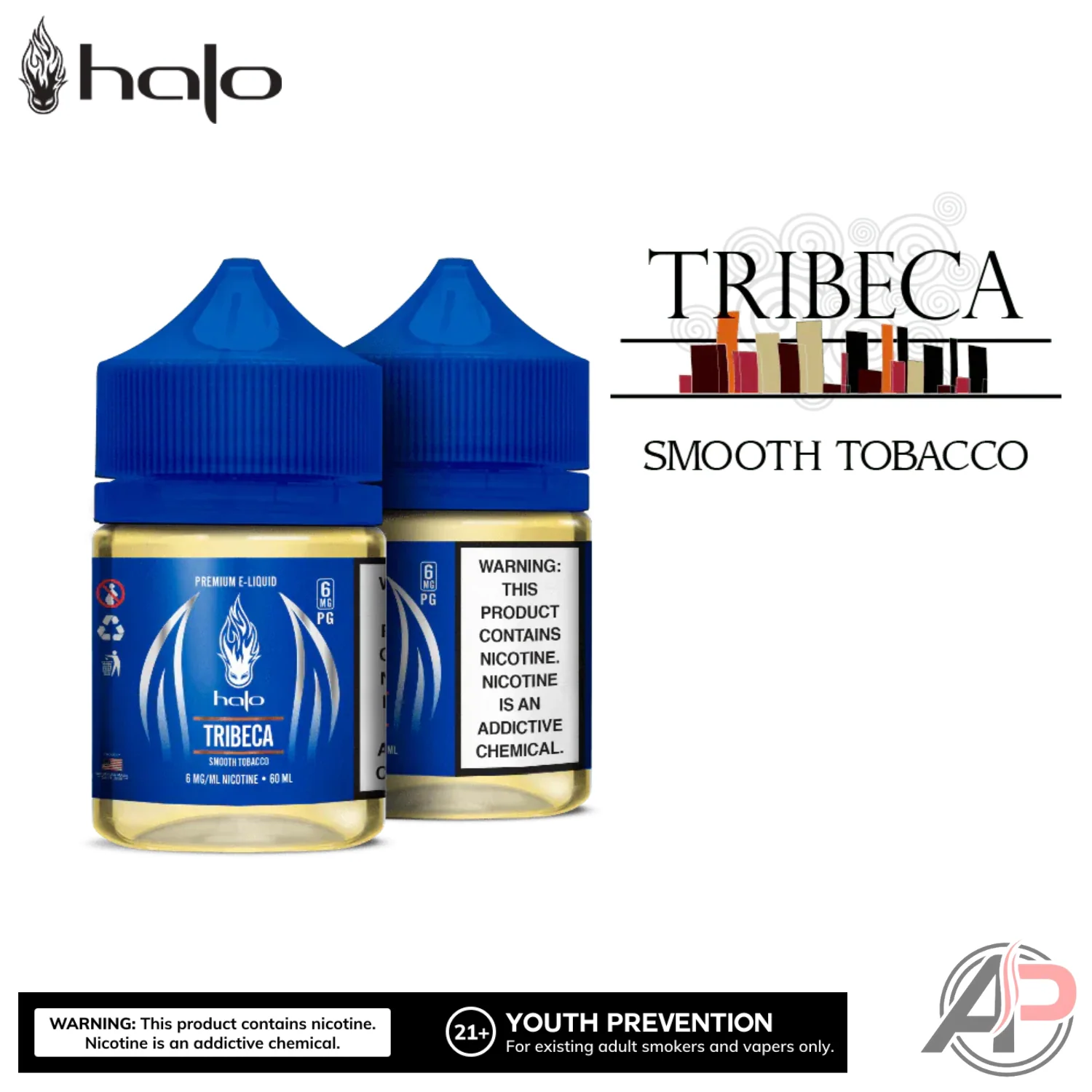 Halo Tribeca Smooth Tobacco E-Liquid 60ml - Image 4