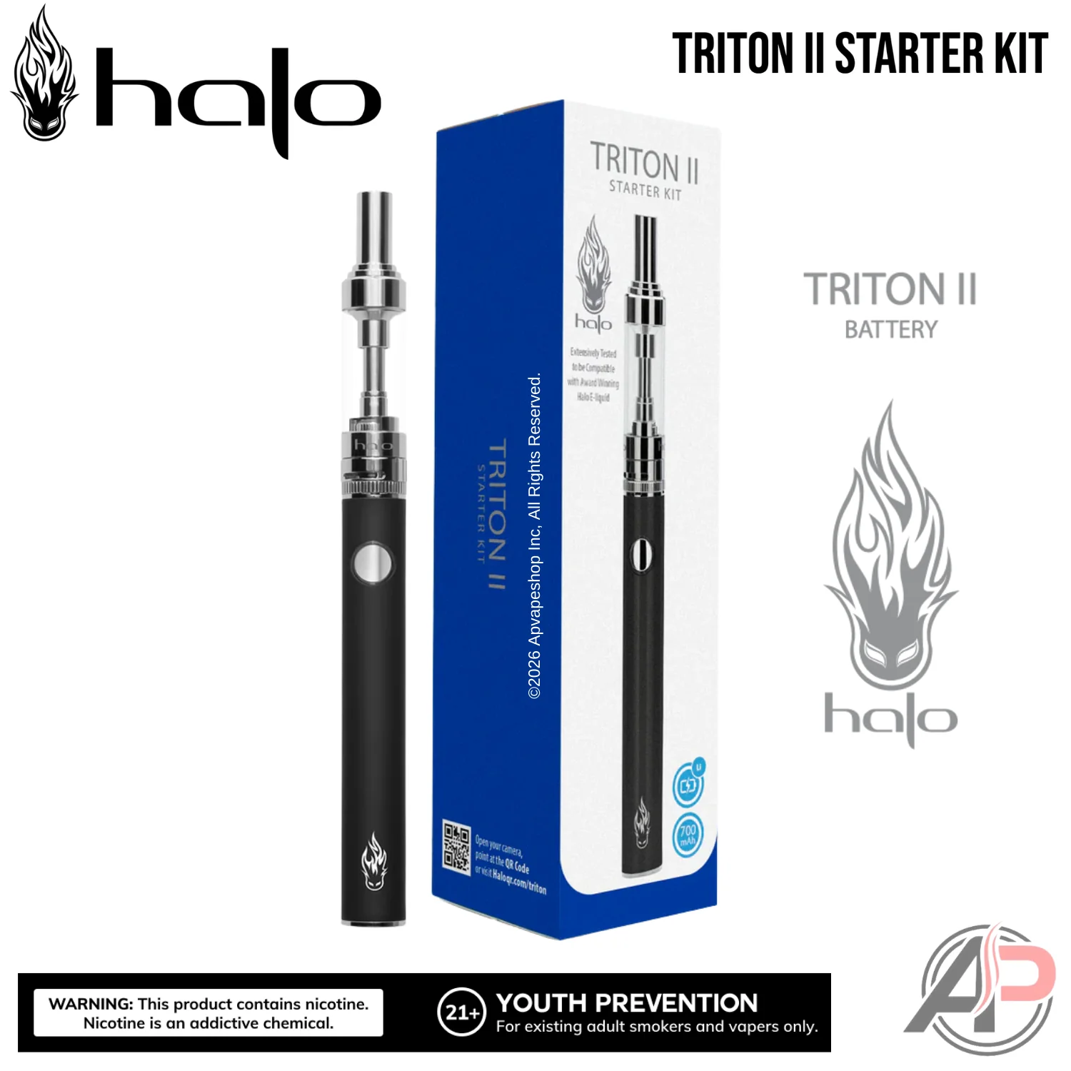 Halo Triton II Starter Kit Device Vape Battery - Image 4