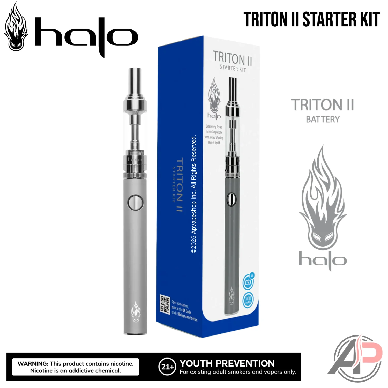 Halo Triton II Starter Kit Device Vape Battery - Image 5