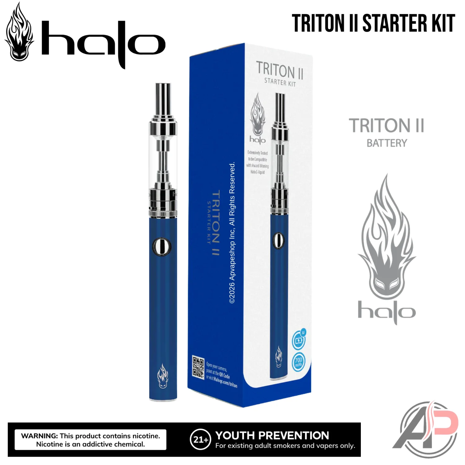 Halo Triton II Starter Kit Device Vape Battery - Image 6
