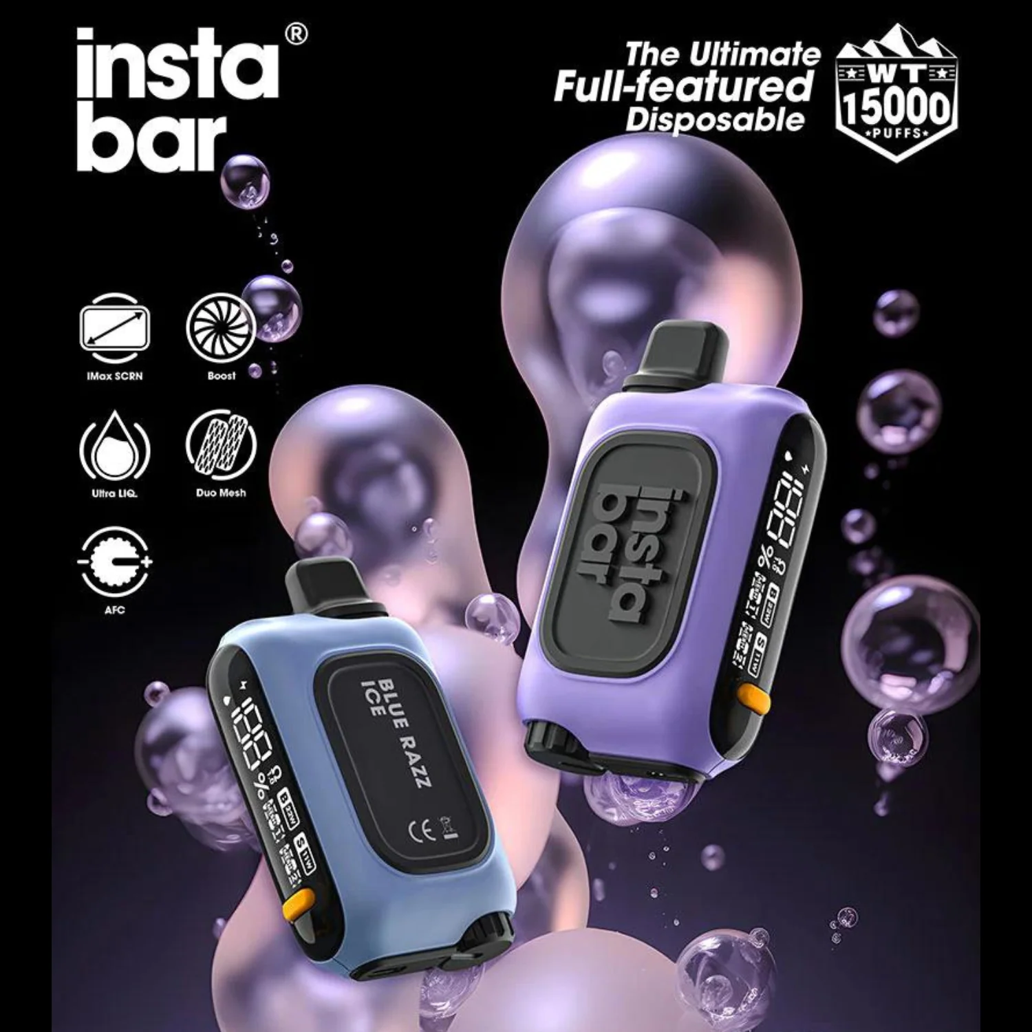 InstaBar WT15000 Vape 15k Puffs Disposable Device - Image 2
