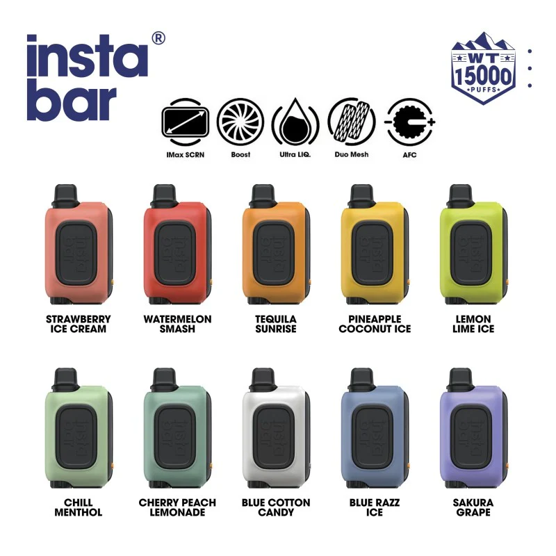 InstaBar WT15000 Vape 15k Puffs Disposable Device - Image 4