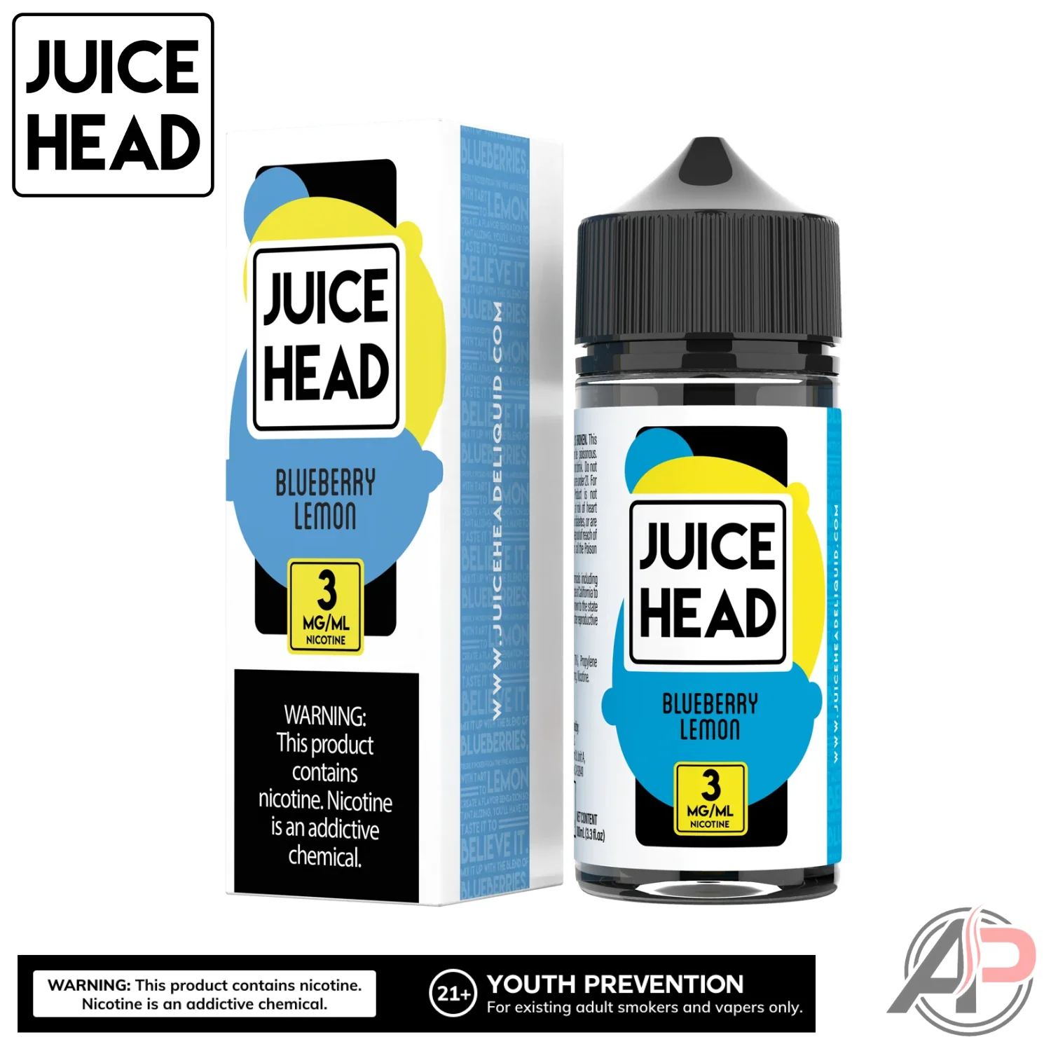 Juice Head Blueberry Lemon E-Liquid 100mL - Image 3