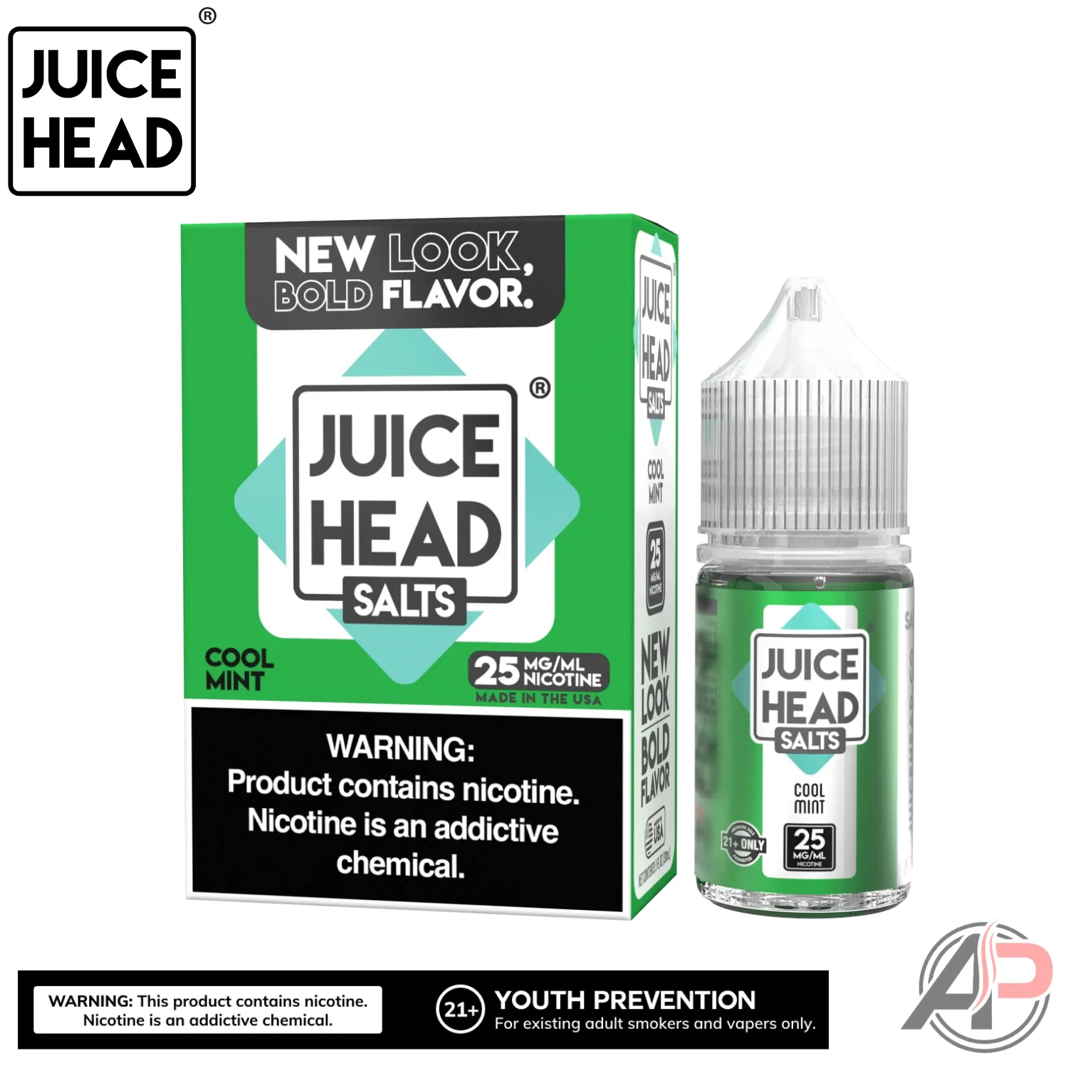 Juice Head Cool Mint E-Liquid 100mL - Image 2