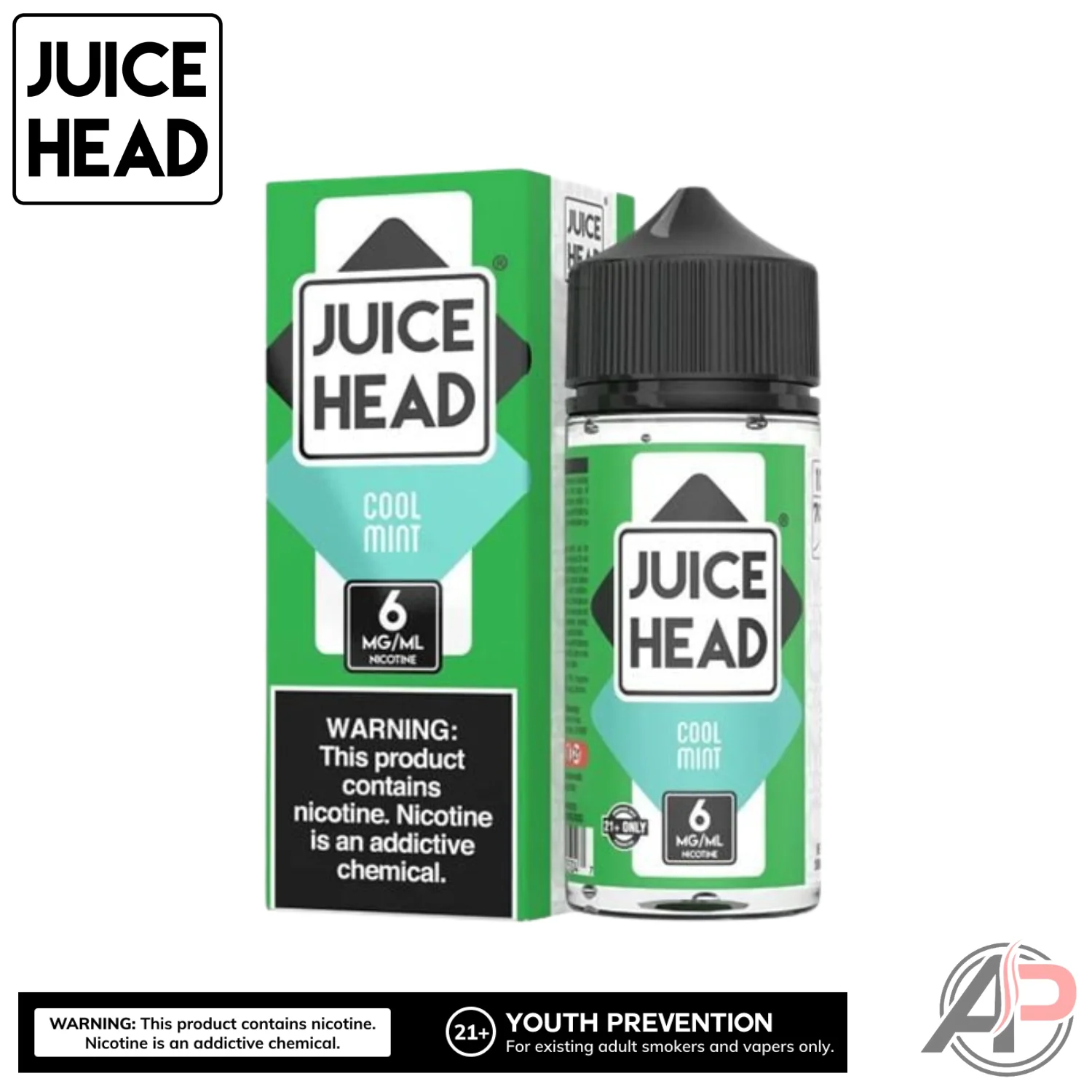 Juice Head Cool Mint E-Liquid 100mL - Image 3