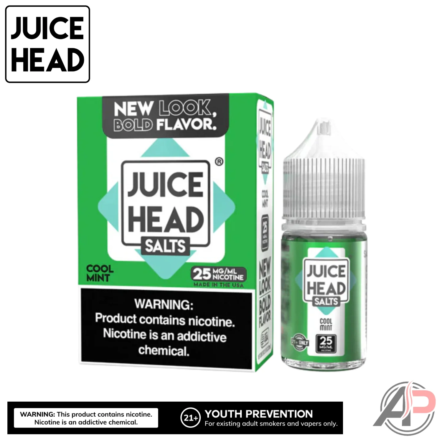 Juice Head Cool Mint E-Liquid 100mL - Image 4