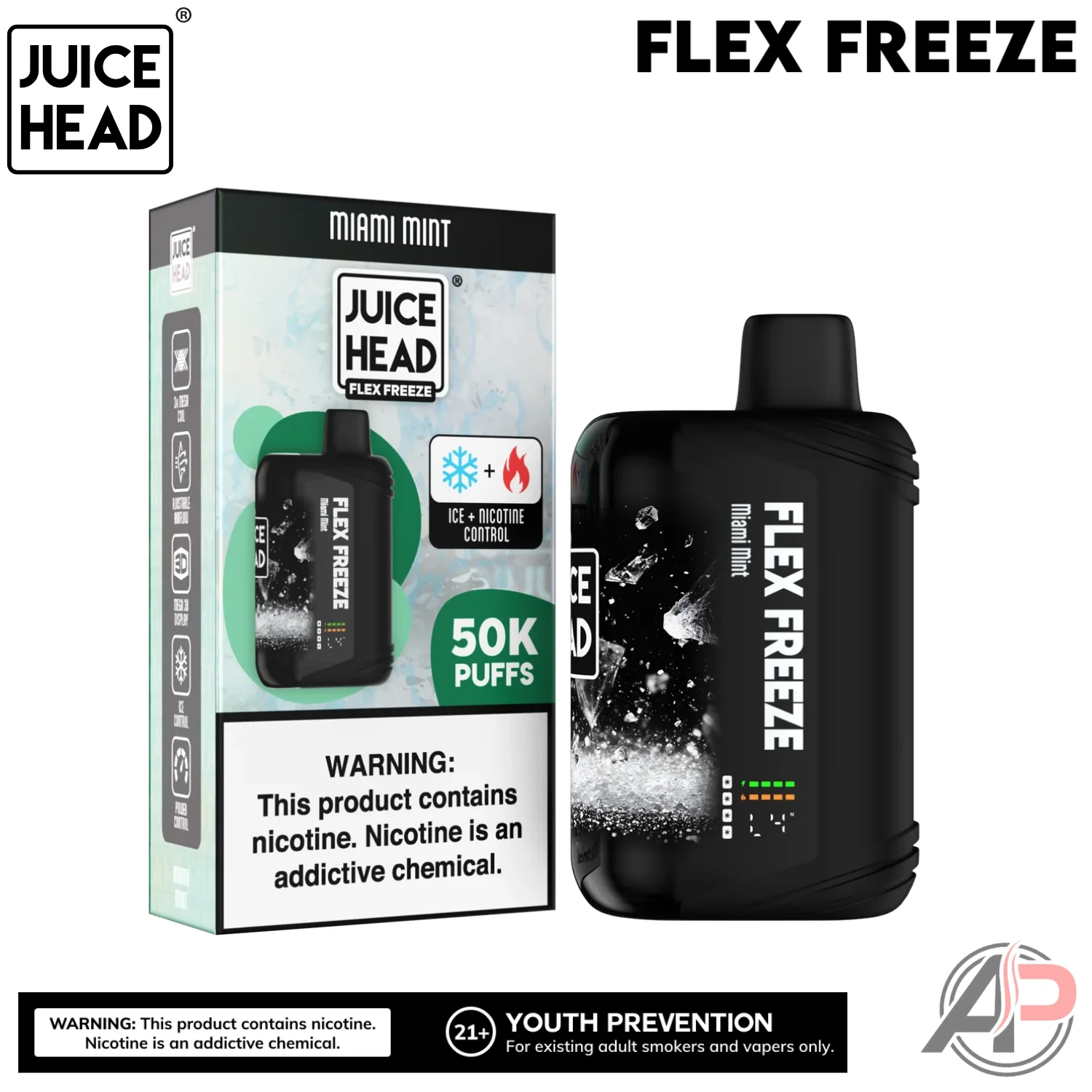 Juice Head Flex Freeze 50,000 Puffs Disposable Vape Device - Image 12