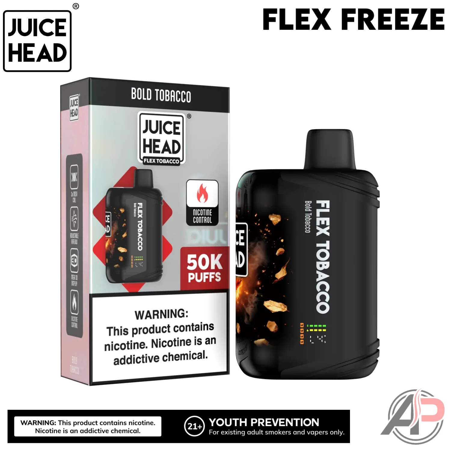 Juice Head Flex Freeze 50,000 Puffs Disposable Vape Device - Image 3