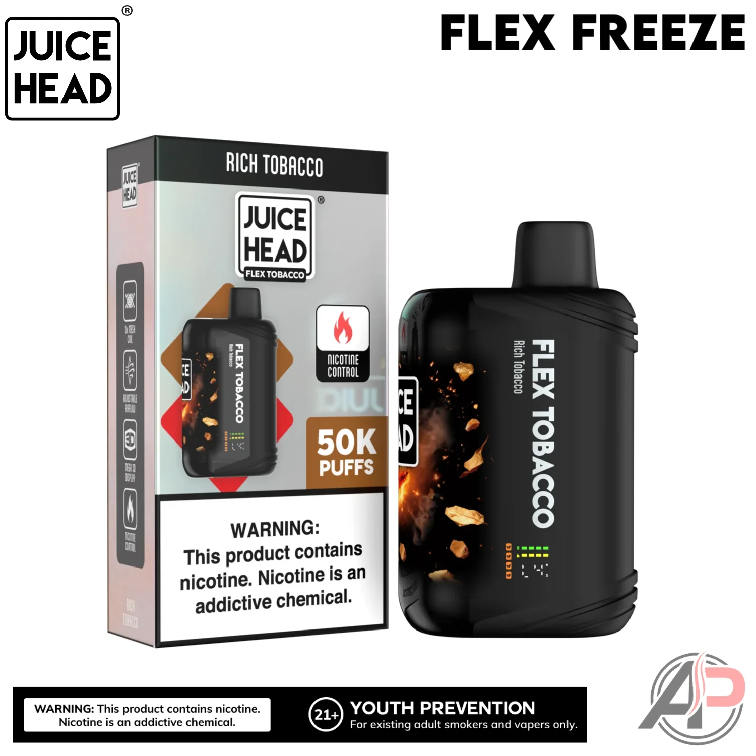 Juice Head Flex Freeze 50,000 Puffs Disposable Vape Device - Image 4