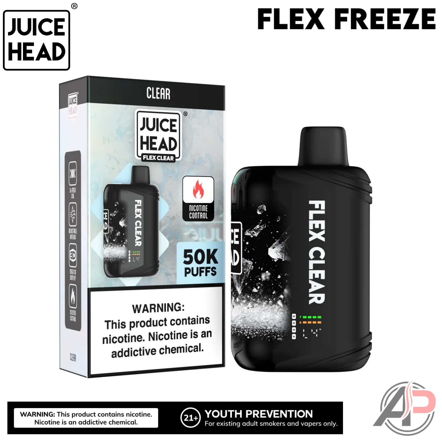 Juice Head Flex Freeze 50,000 Puffs Disposable Vape Device - Image 5