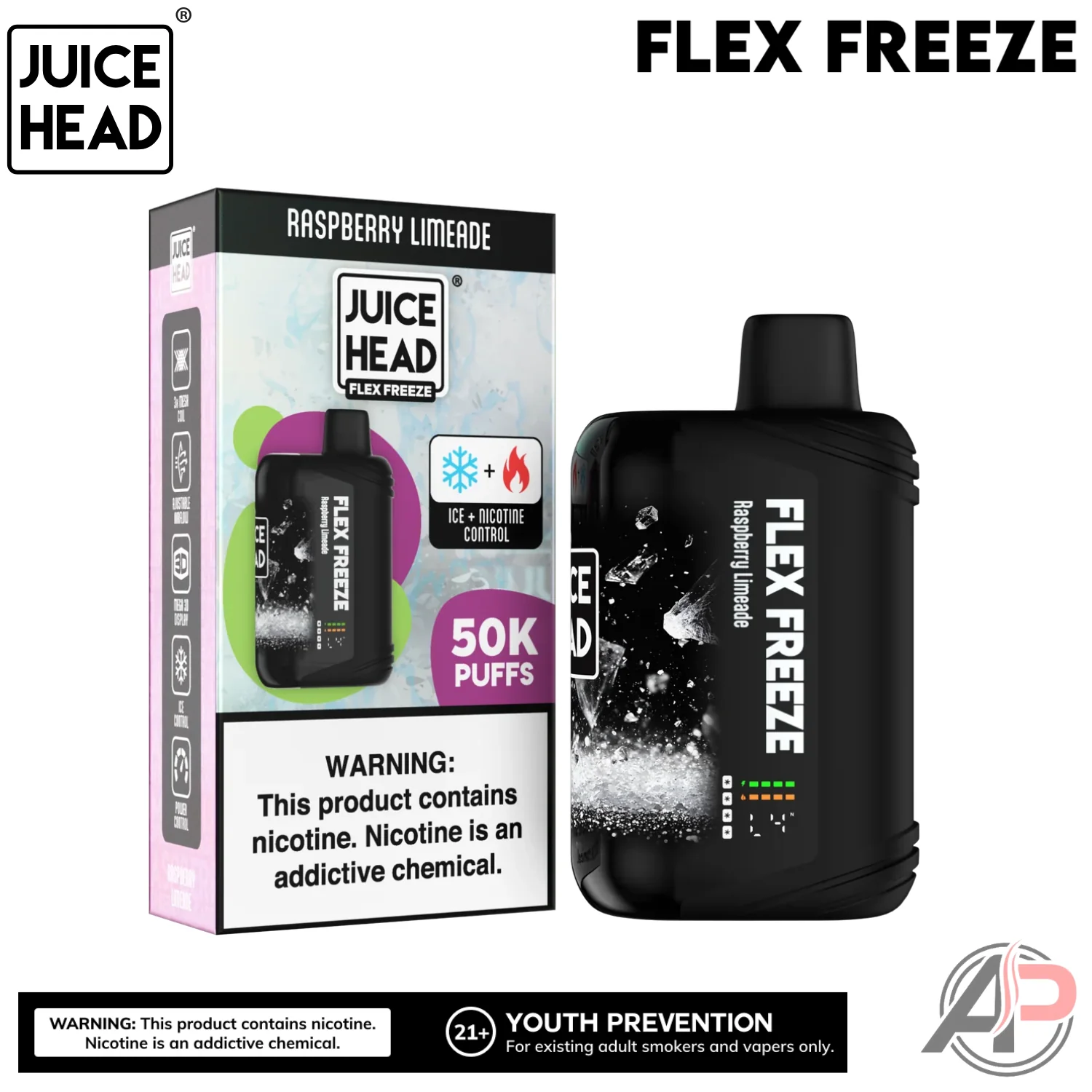Juice Head Flex Freeze 50,000 Puffs Disposable Vape Device - Image 7