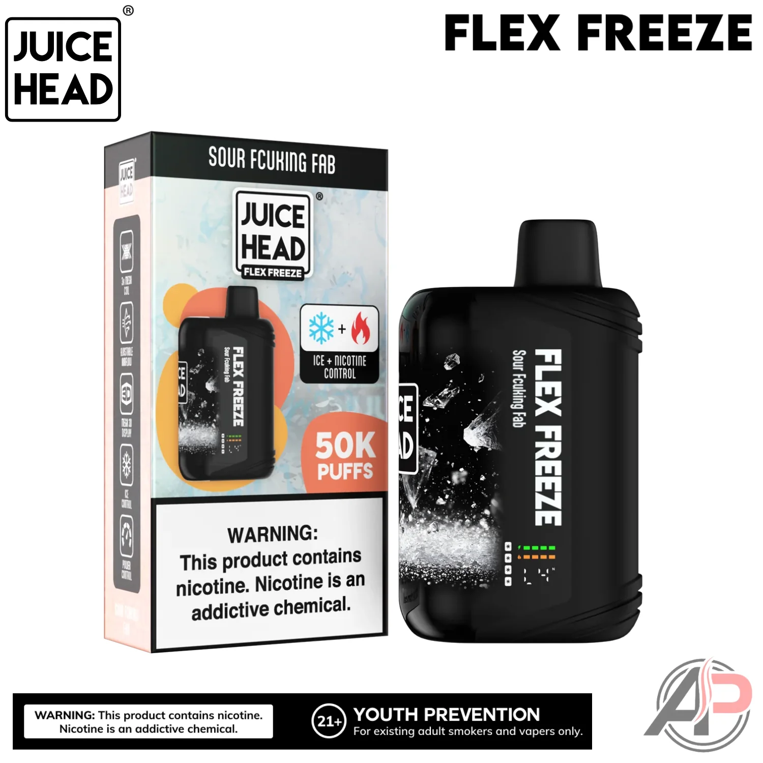 Juice Head Flex Freeze 50,000 Puffs Disposable Vape Device - Image 9