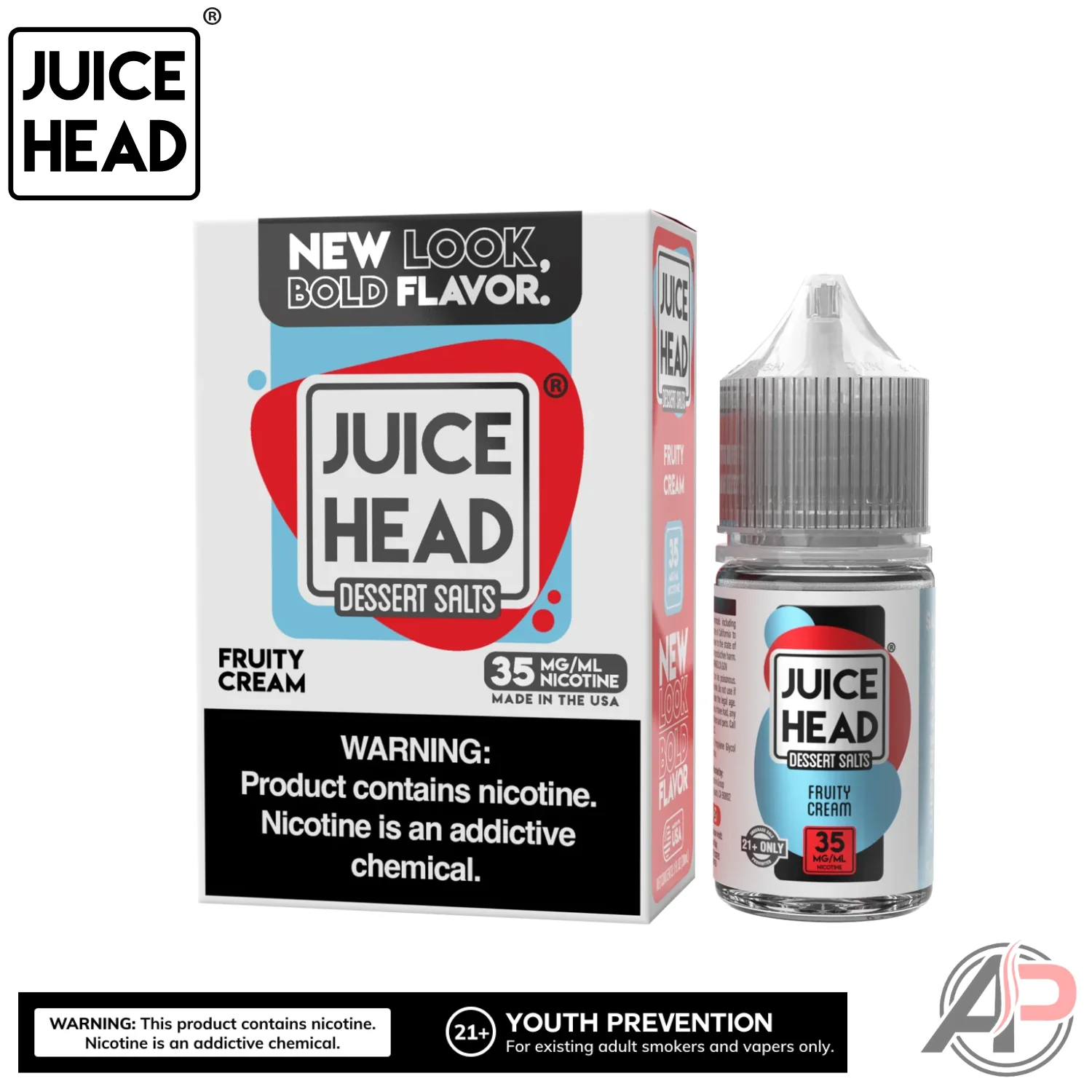 Juice Head Fruity Cream E-Liquid 100mL - Image 2
