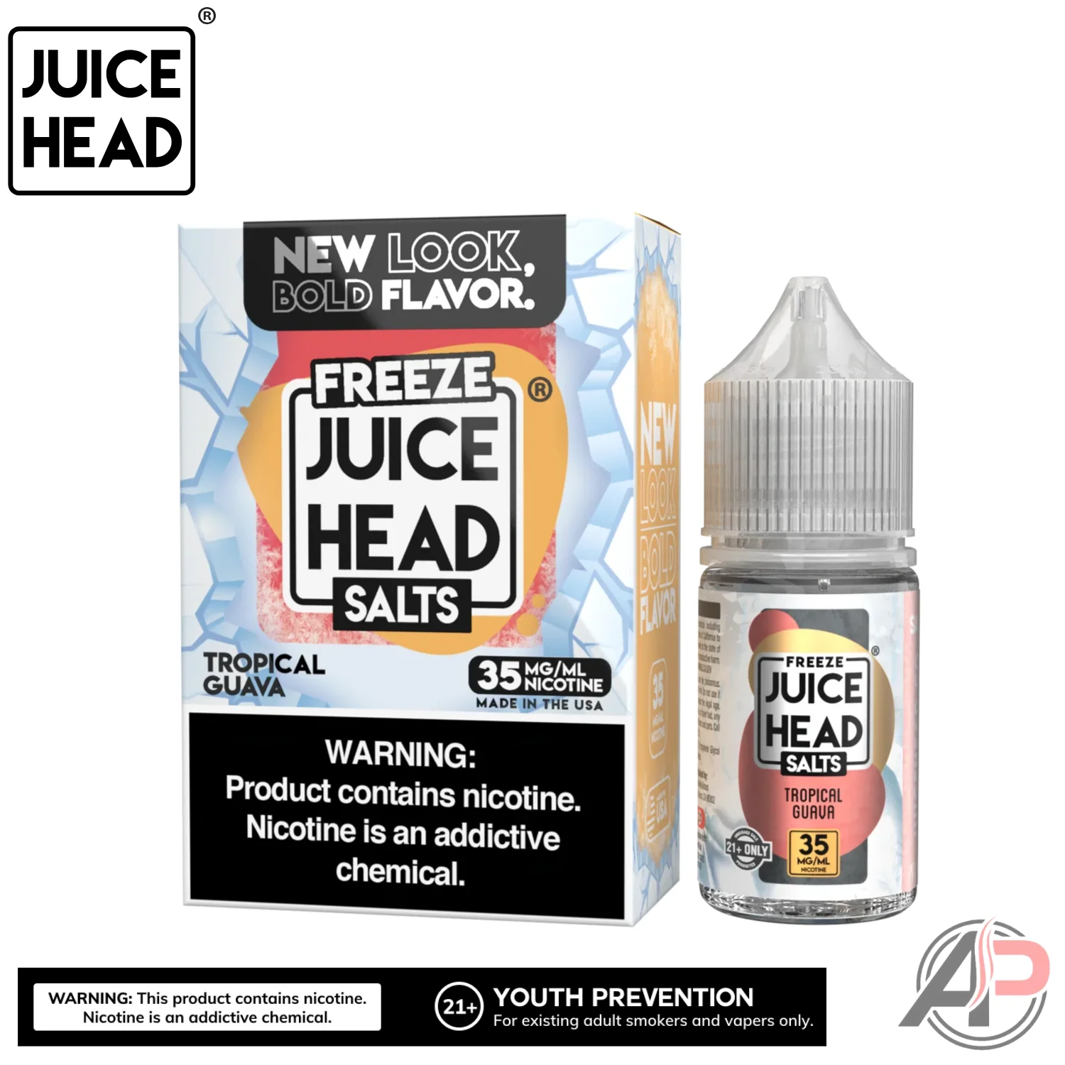 Juice Head Guava Peach Freeze E-Liquid 100mL - Image 2
