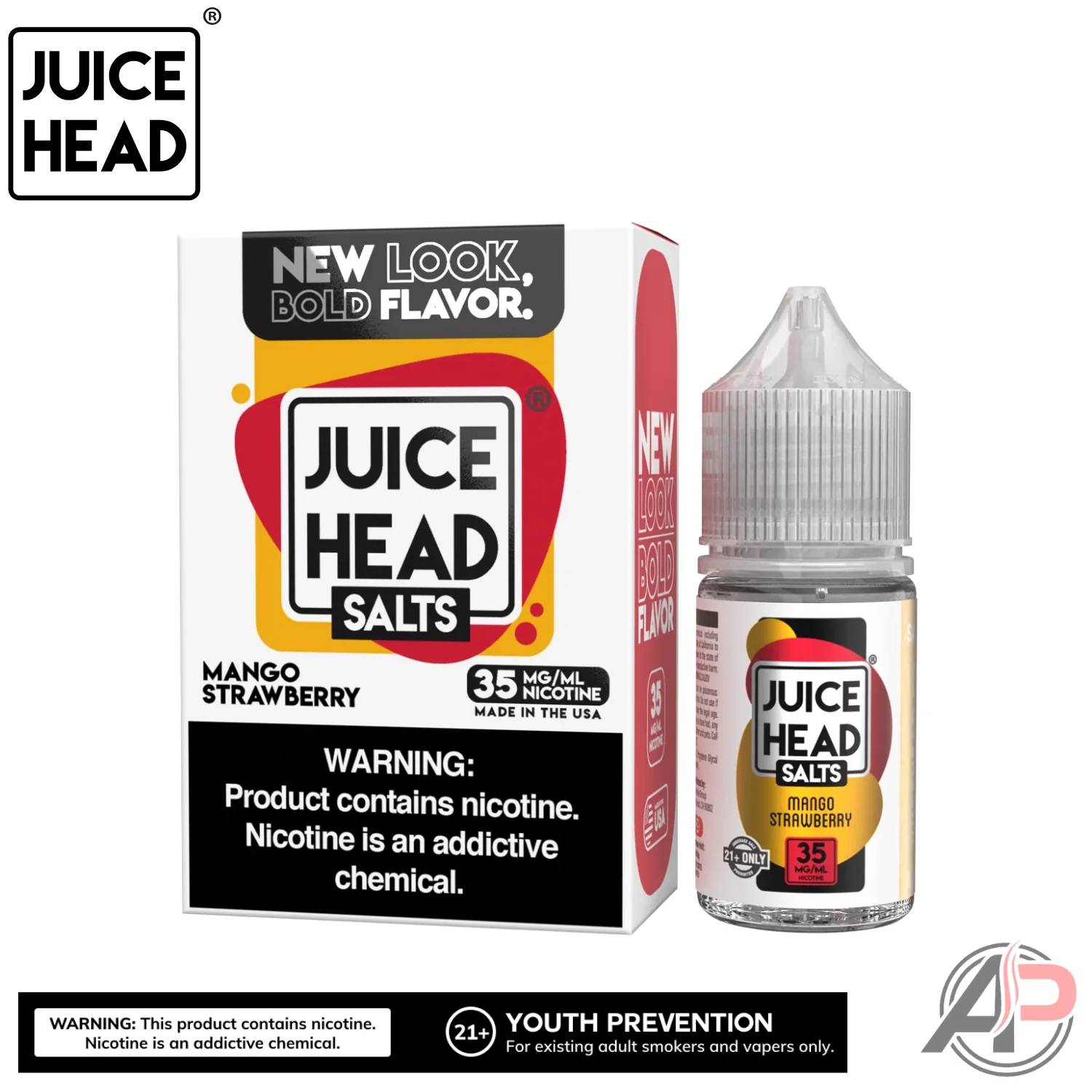 Juice Head Mango Strawberry E-Liquid 100mL - Image 2
