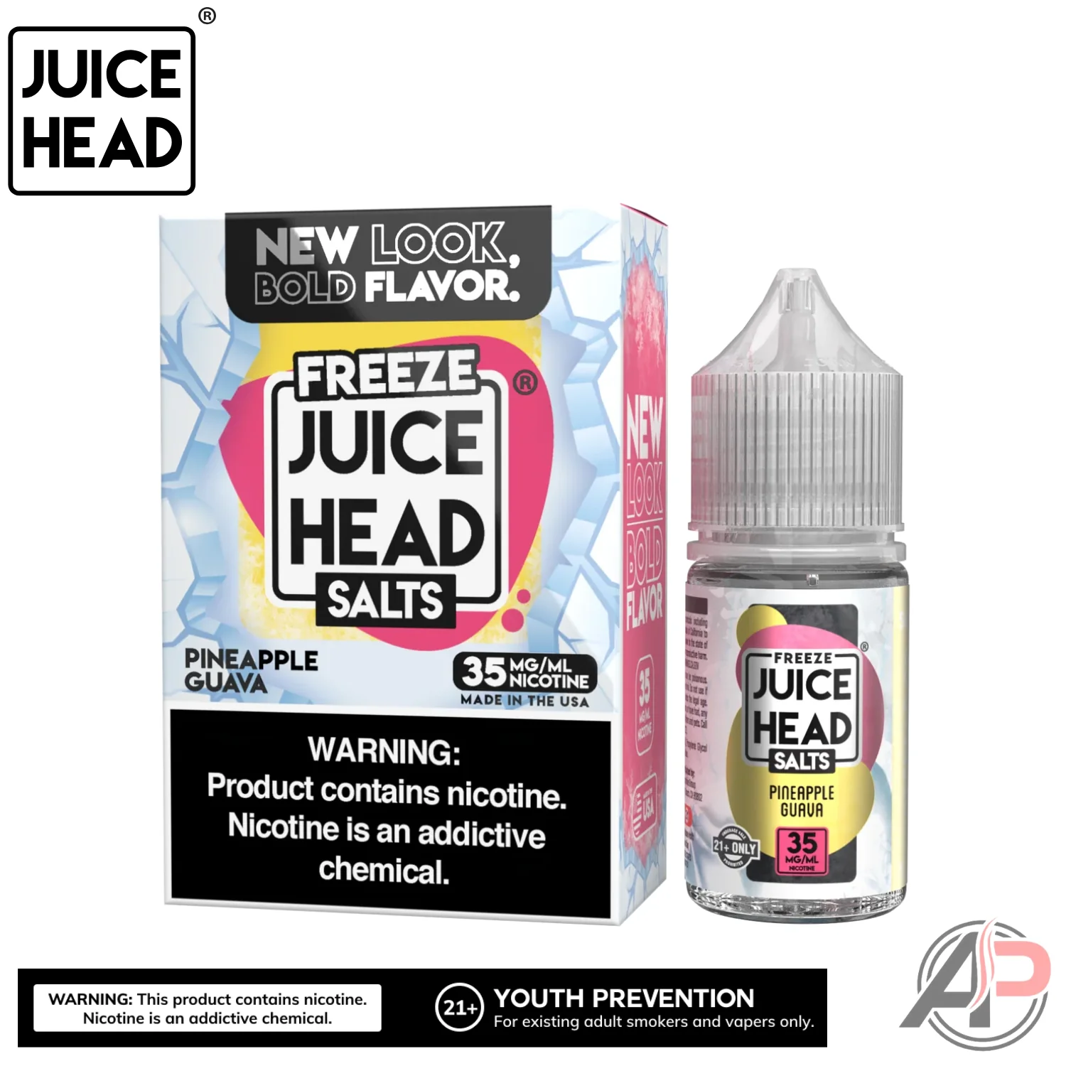 Juice Head Pineapple Guava Freeze E-Liquid 100mL - Image 2
