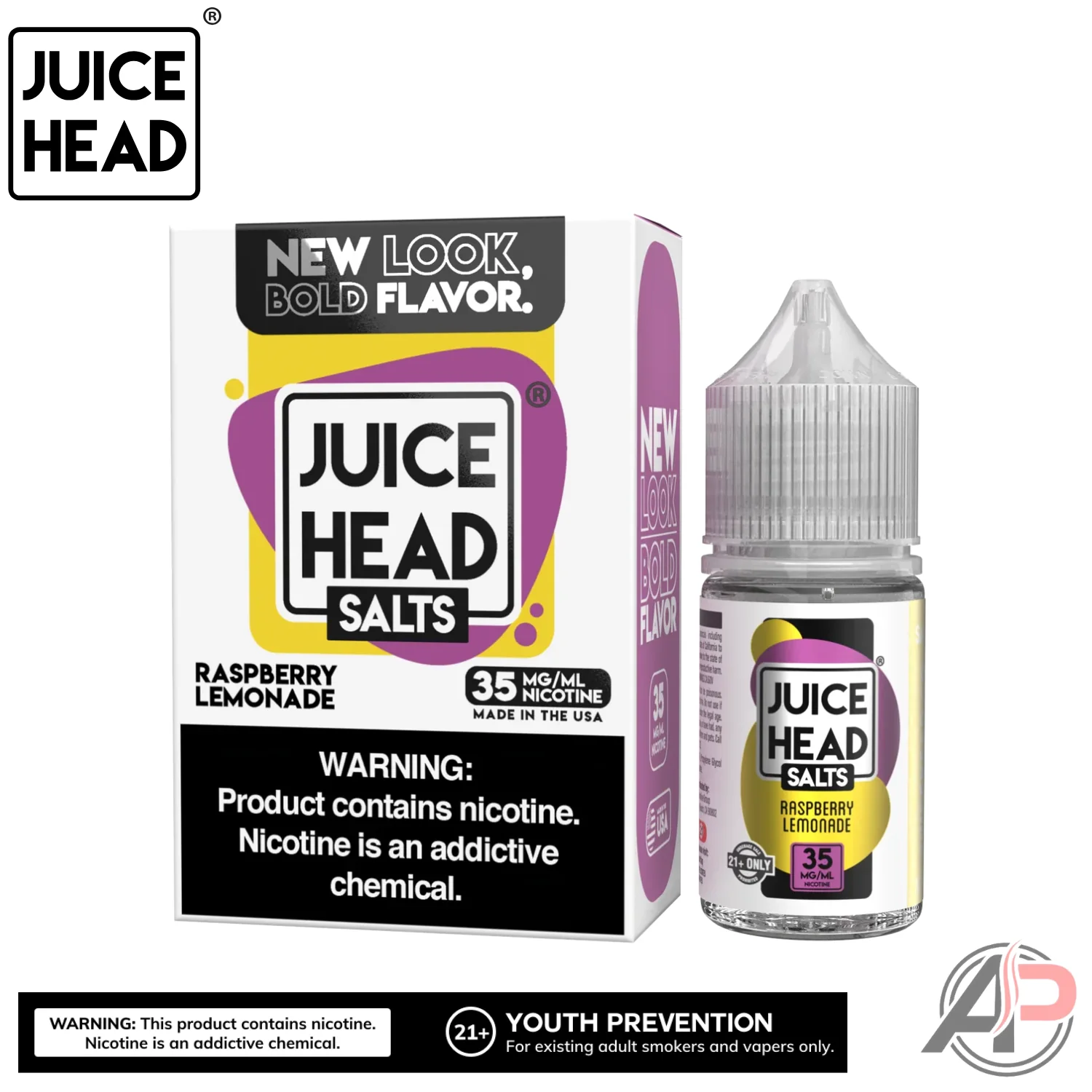 Juice Head Raspberry Lemonade E-Liquid 100mL - Image 2