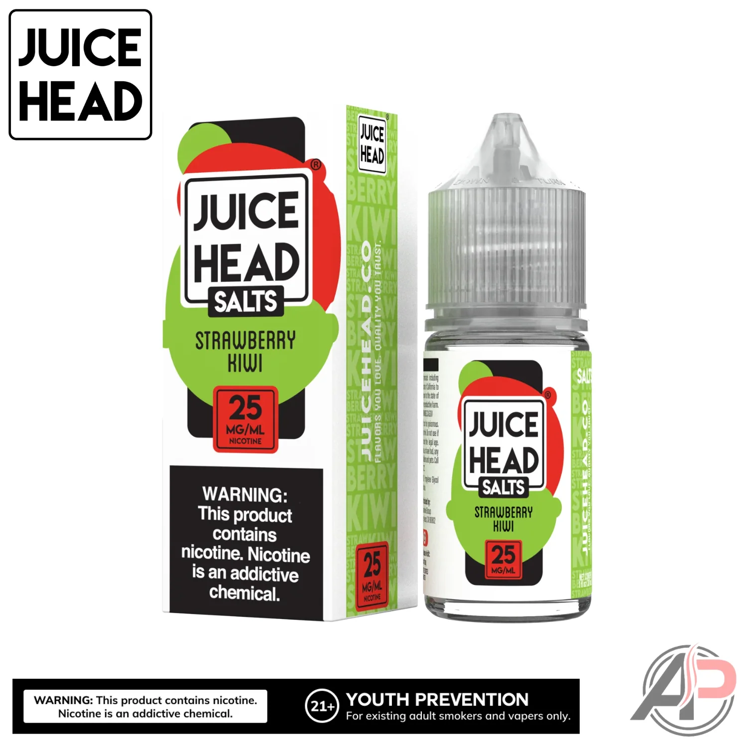 Juice Head Strawberry Kiwi E-Liquid 100mL - Image 4